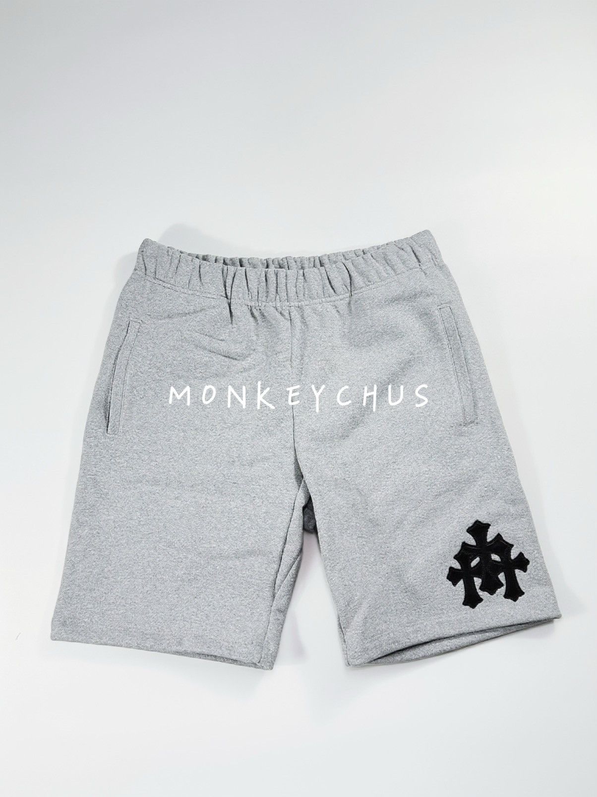Chrome Hearts 🔥Chrome Hearts Grey Cross Patches Short🔥 Size US 34 / EU 50 - 1 Thumbnail