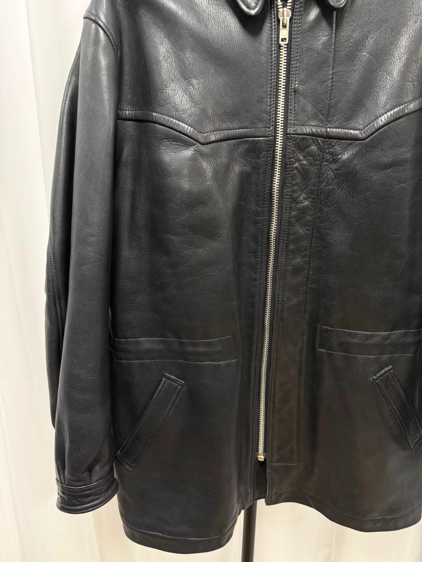 Yohji Yamamoto Yohji Yamamoto Y's Heavy Leather Coat K20 Size US XL / EU 56 / 4 - 4 Thumbnail