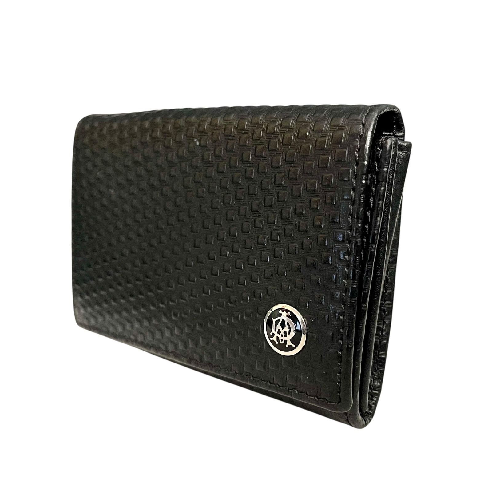 Alfred Dunhill Dunhill Micro D-Eight Black Leather Card Holder Coin Case Size ONE SIZE - 11 Thumbnail