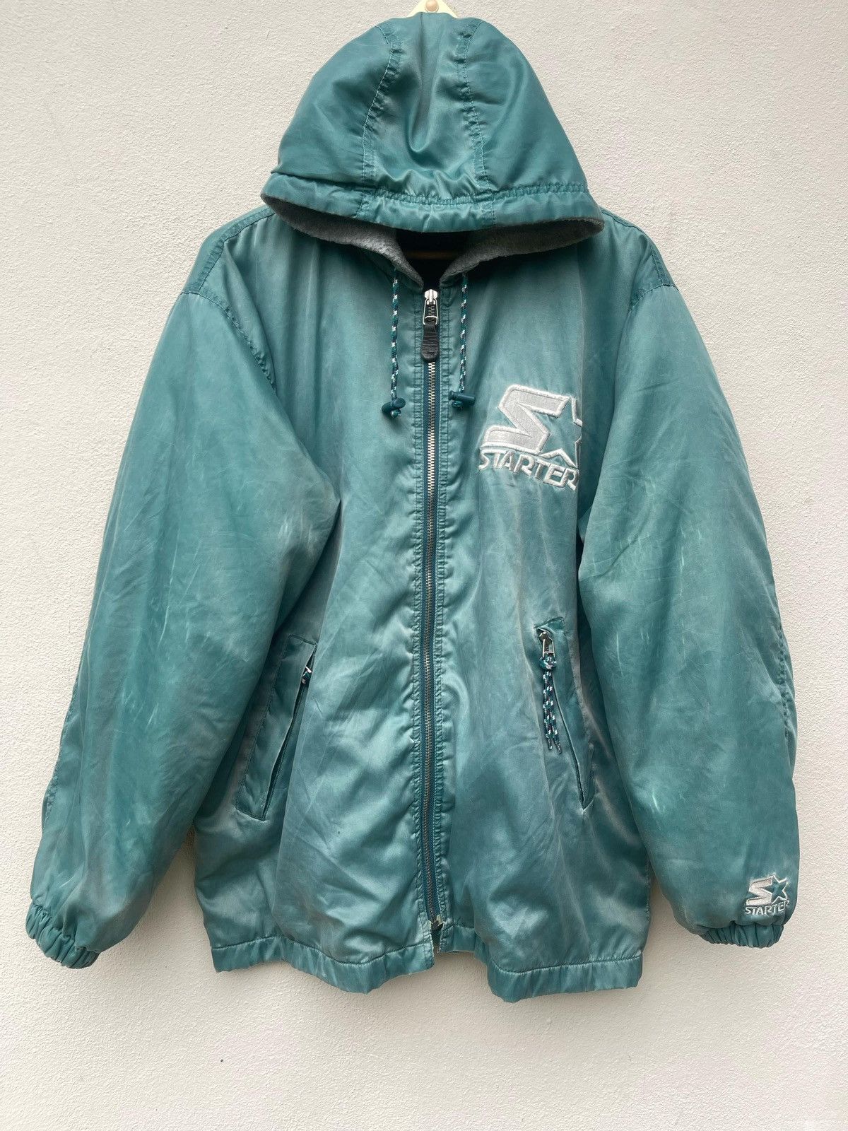 Starter × Vintage Vintage 90s Starter USA Hoodie Jacket Size US M / EU 48-50 / 2 - 1 Thumbnail