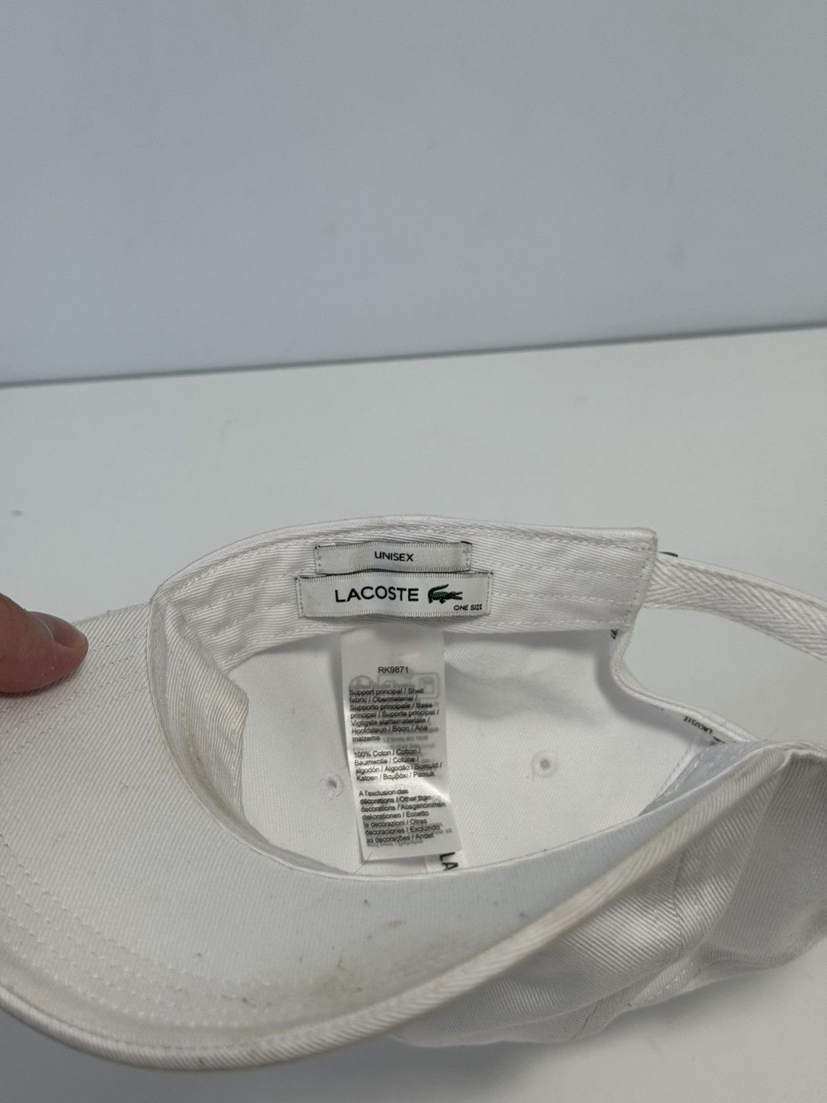 Lacoste 🐊Lacoste Vintage Y2K style Hype 90’s Big Logo Size ONE SIZE - 10 Thumbnail