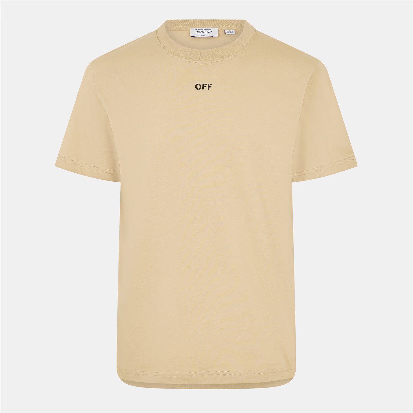 o1g2r1mq0226 Technical Tape T-Shirt In Beige
