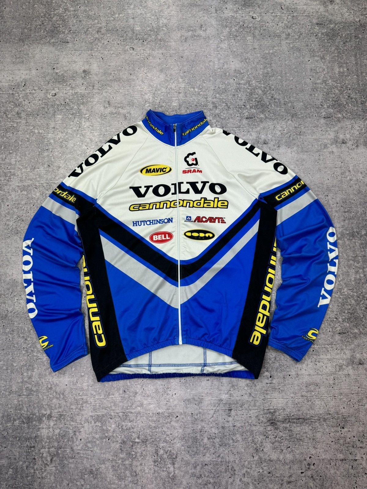 Vintage Cannondale VOLVO Team Cycling Jersey Jacket Full Zip