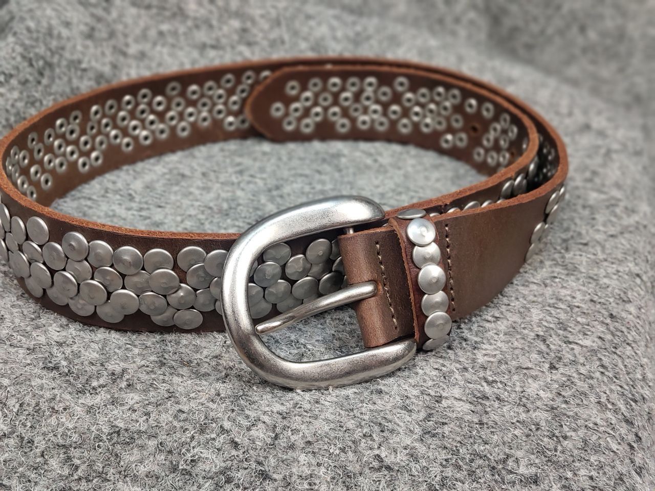 LIEBESKIND BERLIN Vintage 90s Leather Dark Belt Hysteric Glamour Style Size ONE SIZE - 4 Thumbnail