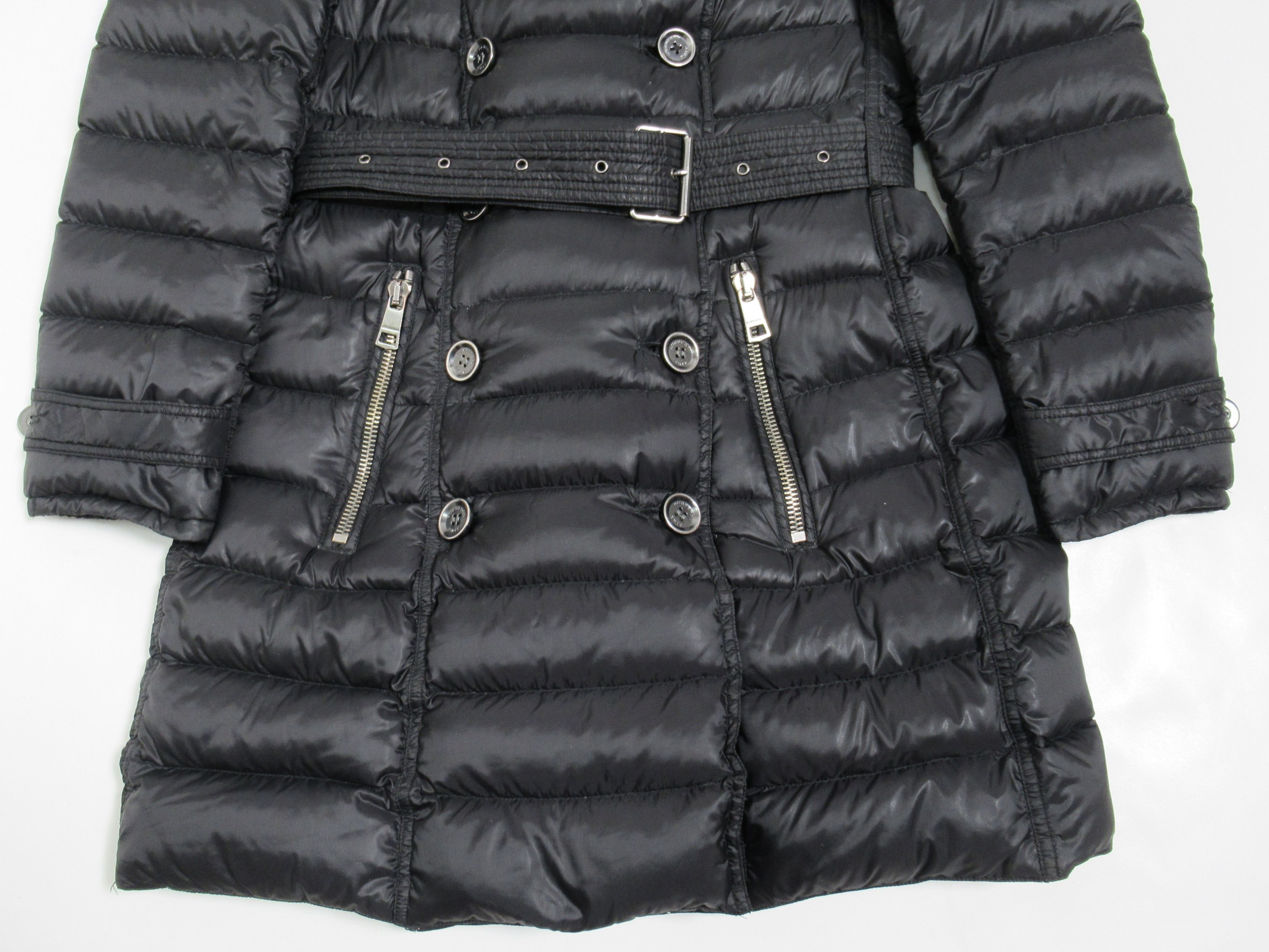 Burberry Burberry Brit Puffer Belted Hood Jacket Black Goose Down M Size M / US 6-8 / IT 42-44 - 3 Thumbnail