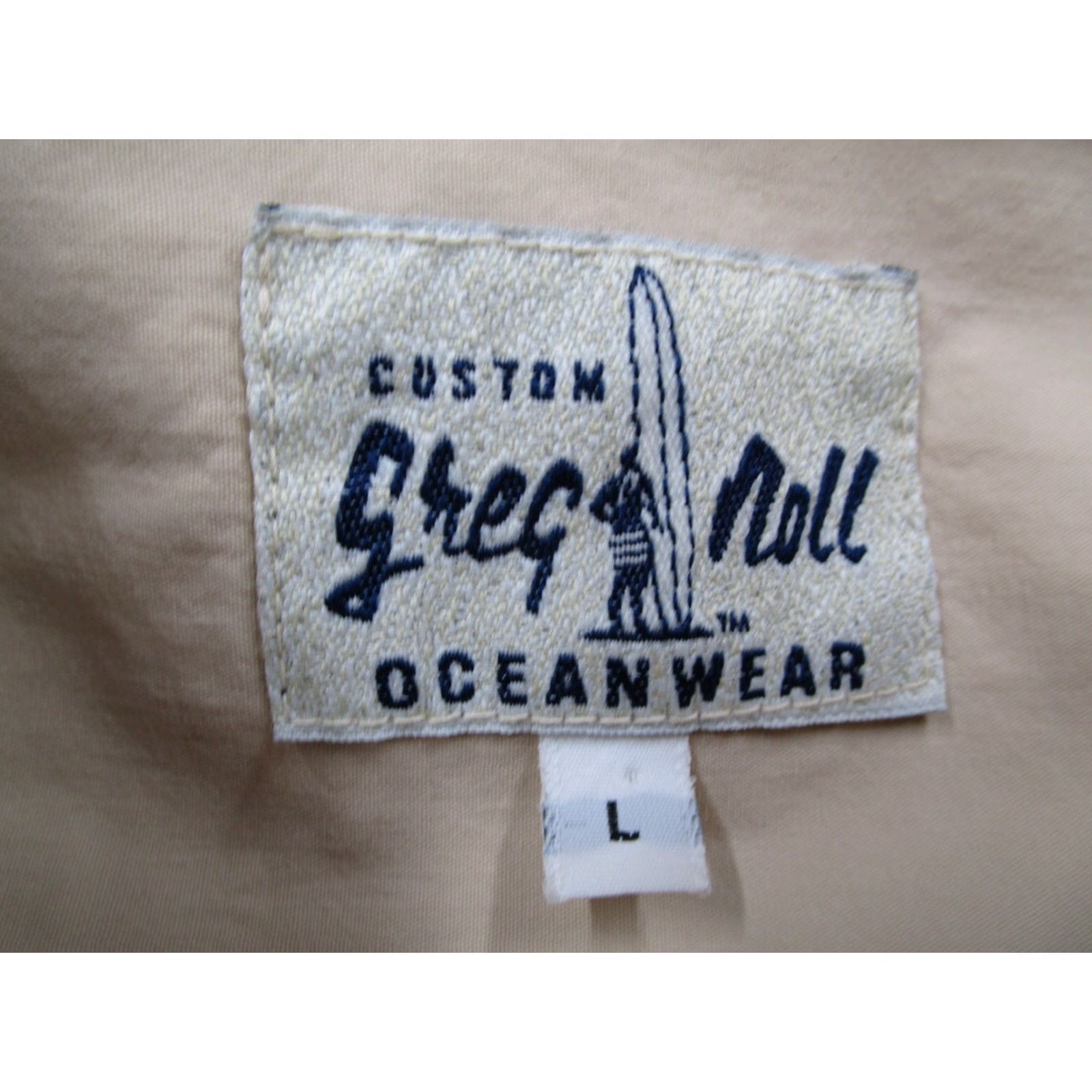 Vintage Greg Noll Oceanwear Shirt Mens Large Beige Button Up Hawaiian Camp Tiki Size US L / EU 52-54 / 3 - 3 Thumbnail