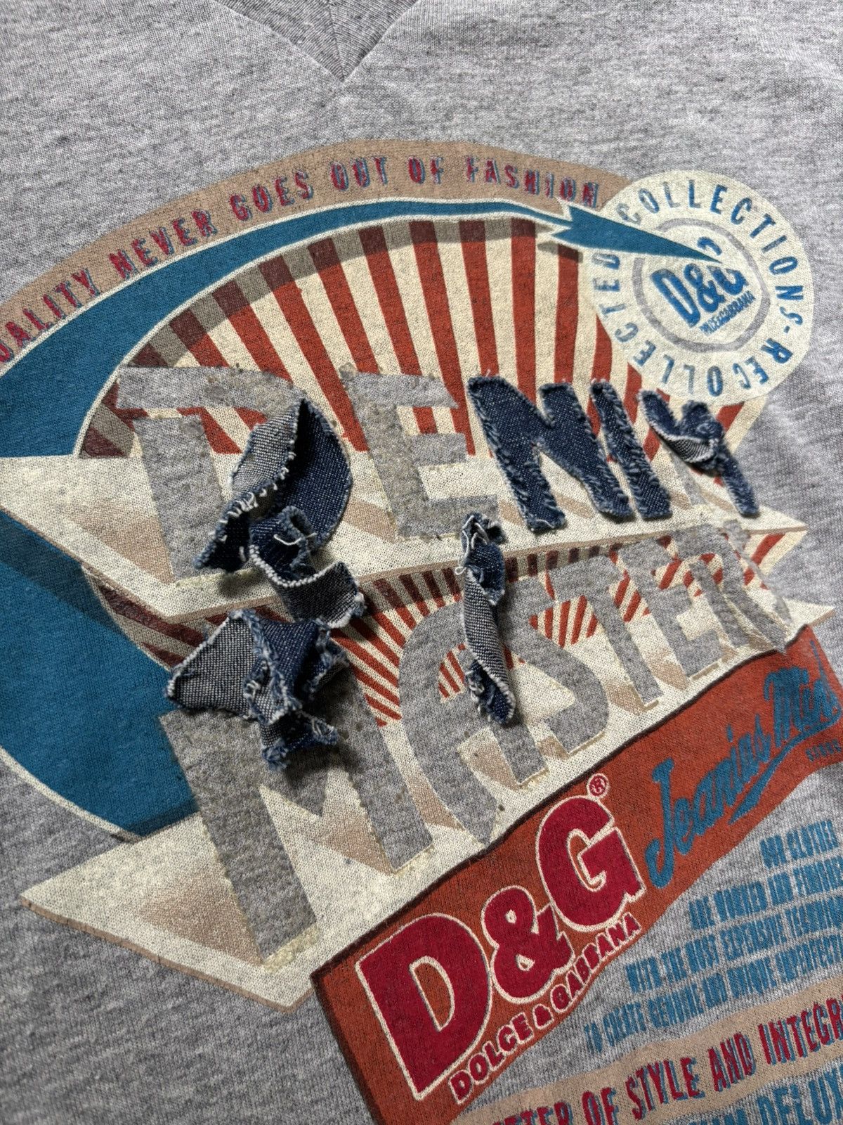 Dolce & Gabbana 2000s Denim T Shirt Size US XXL / EU 58 / 5 - 4 Thumbnail