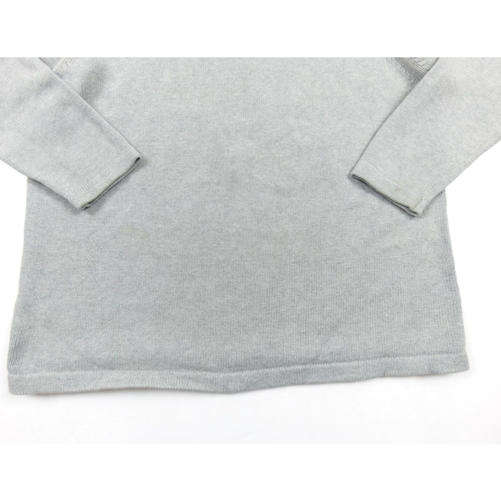 Vintage LL Bean Men’s 1/4 Zip Pullover Sweater Knit Cotton Gray Large Regular Mock Neck Knitwear, Outdoor Style, Adult Mens M- L Size US L / EU 52-54 / 3 - 3 Thumbnail