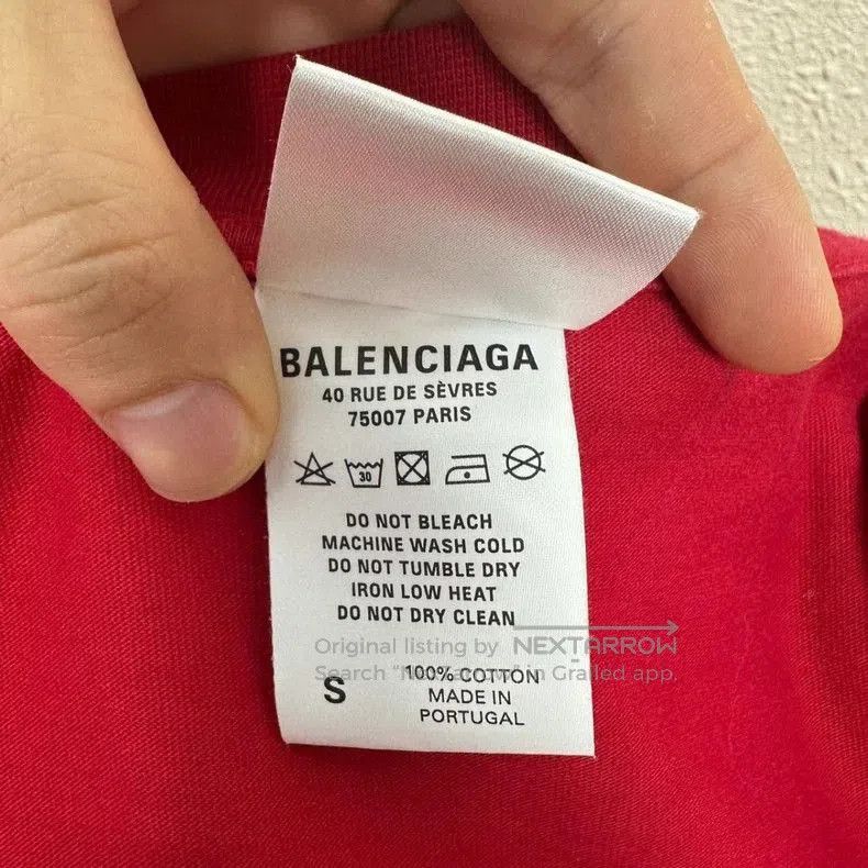 Balenciaga Balenciaga Mirror Letter Embroidered Tee. Size US S / EU 44-46 / 1 - 5 Thumbnail