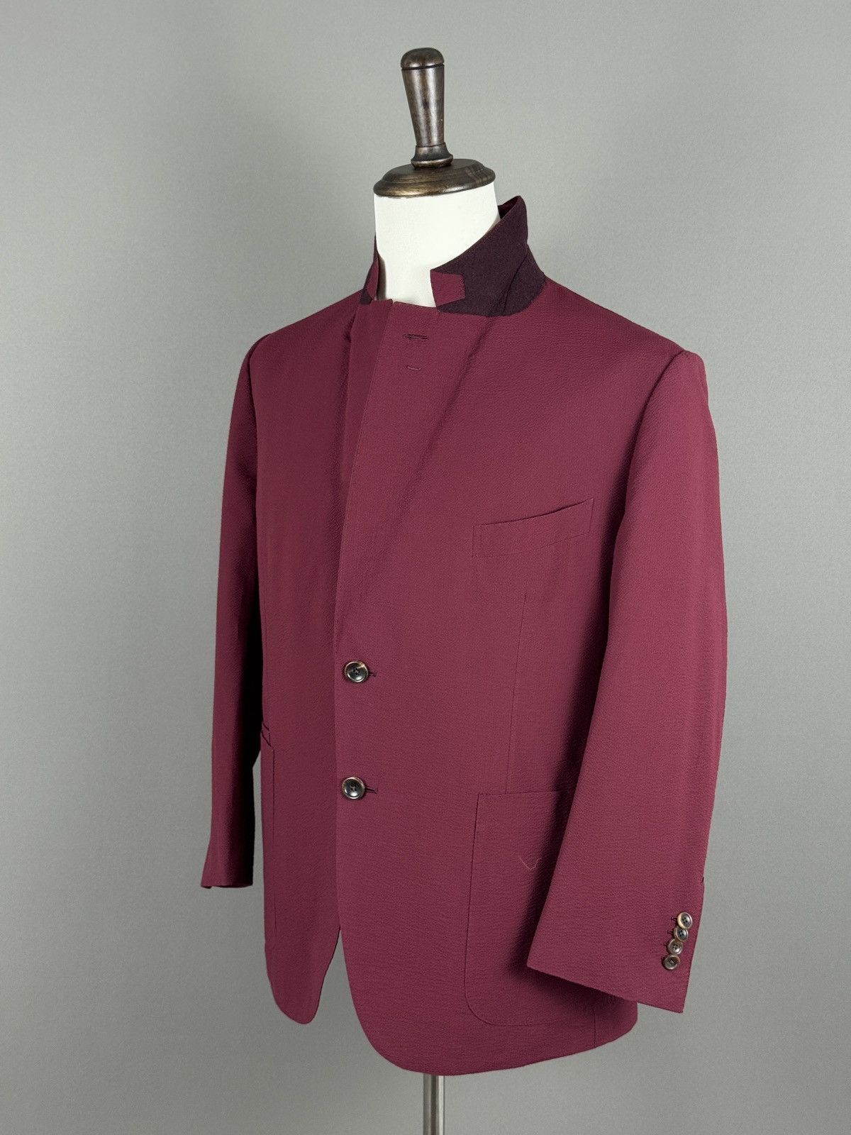 Ermenegildo Zegna Ermenegildo Zegna Napoli Couture Men’s Silk Blend Blazer Size 42S - 10 Thumbnail