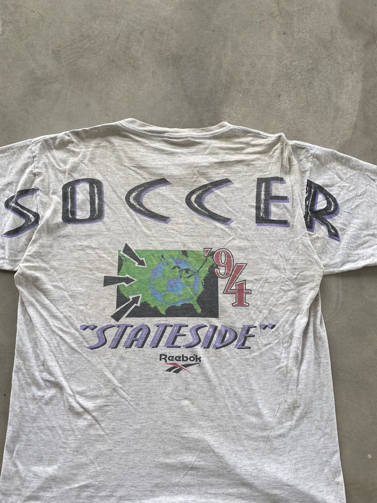 Reebok VINTAGE REEBOK OVERPRINT SOCCER TEE NON STOP Size US XL / EU 56 / 4 - 5 Thumbnail