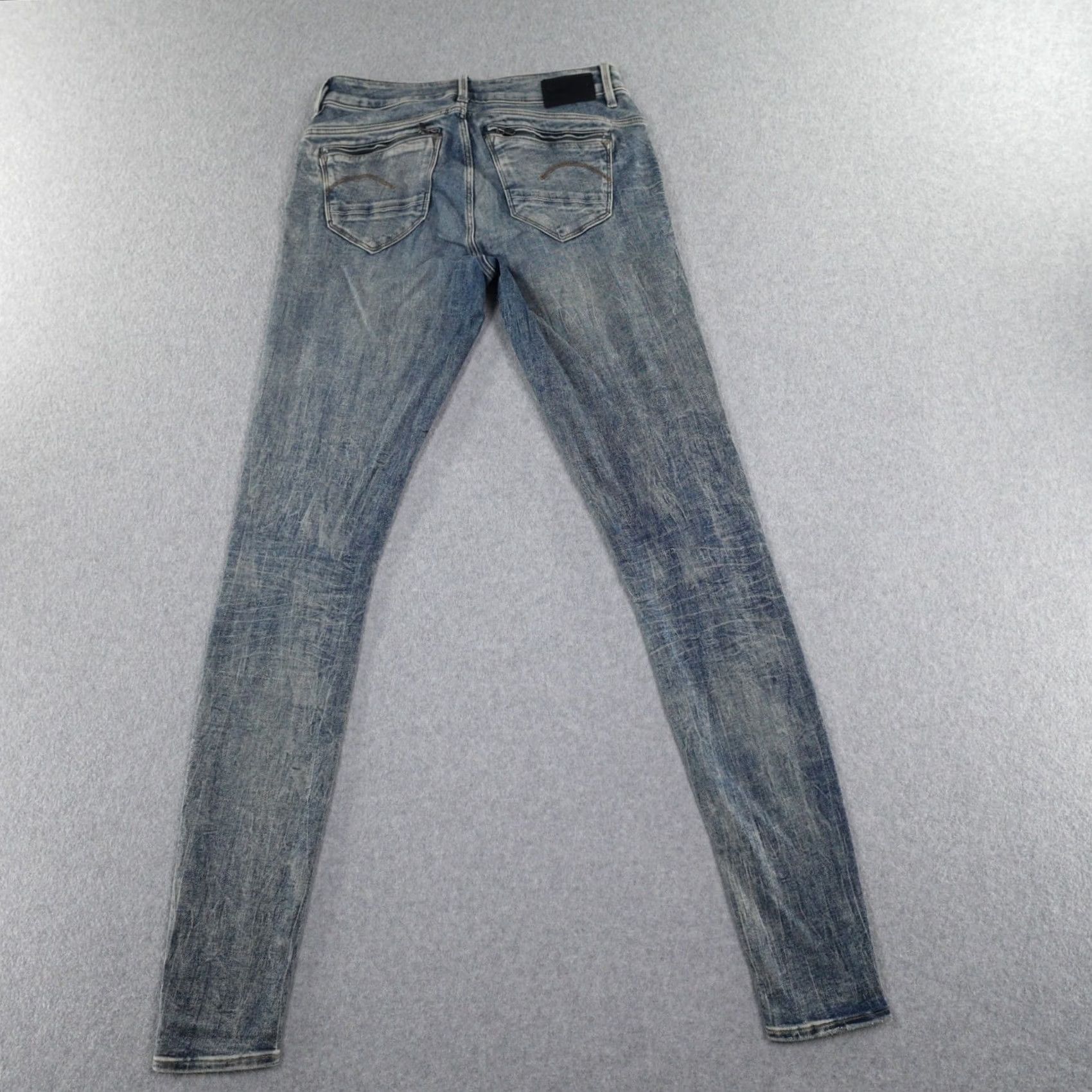 G-Star G-Star Jeans Skinny 31 (31X33) Denim Blue Wash Womens 5-Pocket Stretch Slim Mid Mafid VINTAGE? (No) Size 24" / US 00 / IT 34 - 2 Thumbnail