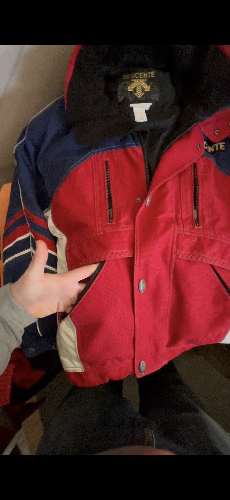 Descente DESCENTE SKI JACKET 90s GOOGLE POCKET DERMIZAX MEMBRANE Size US L / EU 52-54 / 3 - 3 Thumbnail