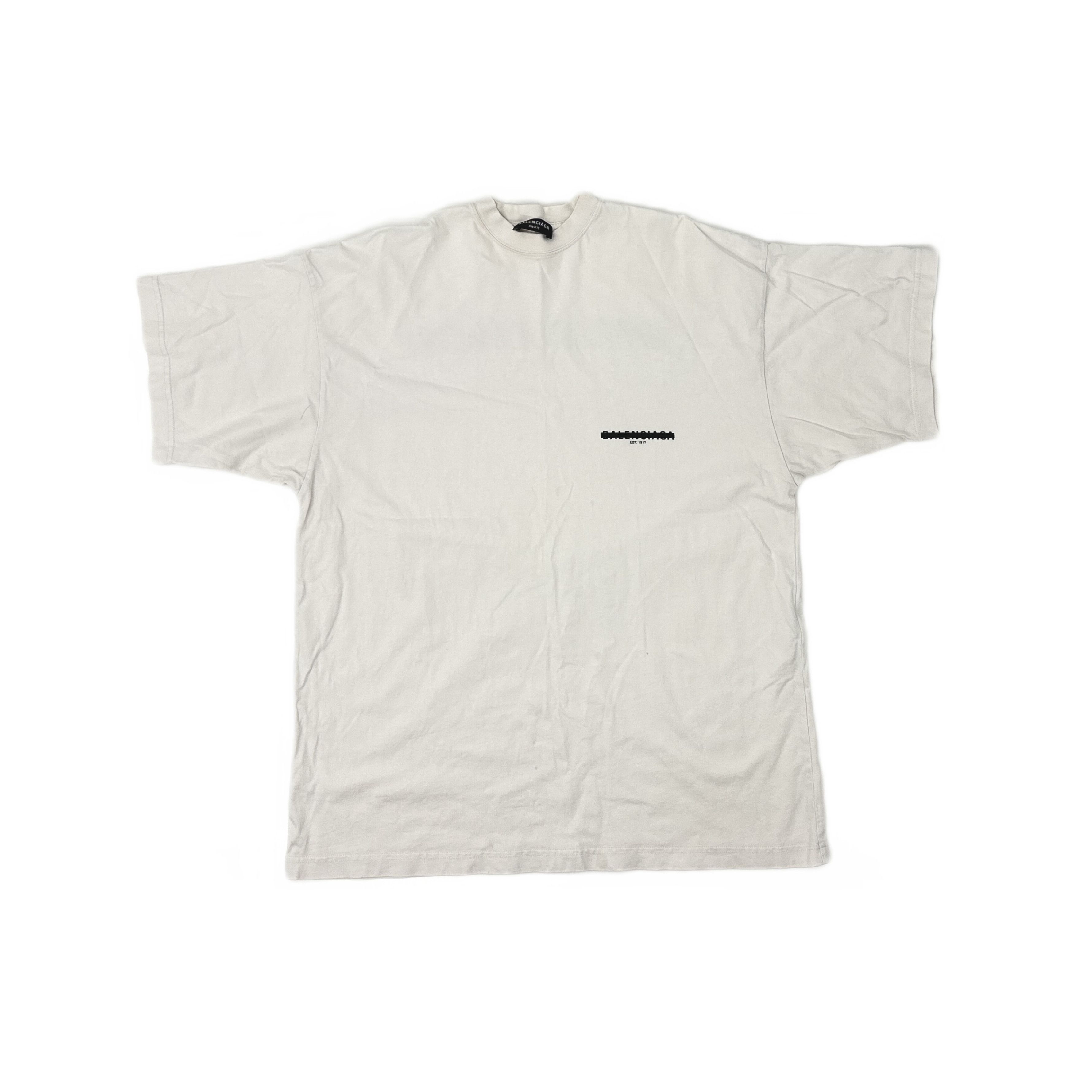 Balenciaga Balenciaga Logo Print T-Shirt Size L Size US L / EU 52-54 / 3 - 1 Thumbnail