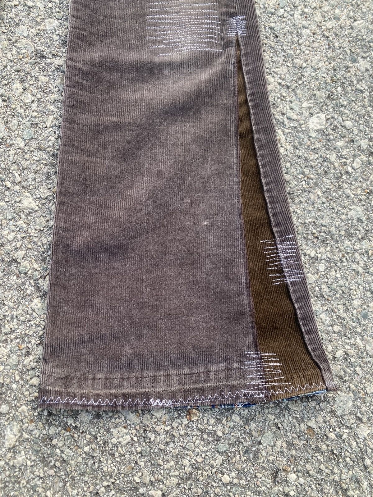 Levi's Vintage Clothing 1970s-80s Levis Corduroy Hippies Patchwork Flared Size US 34 / EU 50 - 14 Thumbnail