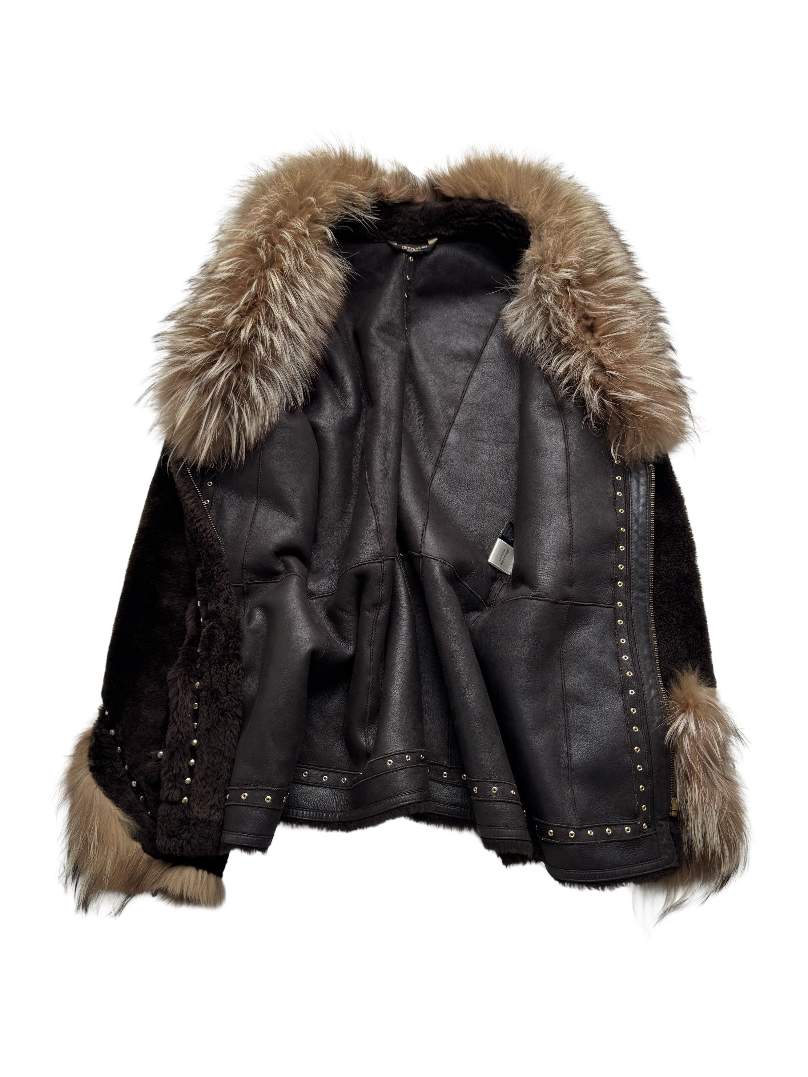 Japanese Brand Vintage Real Leather/Sheepskin Jacket With Real Fur Details Size M / US 6-8 / IT 42-44 - 11 Thumbnail