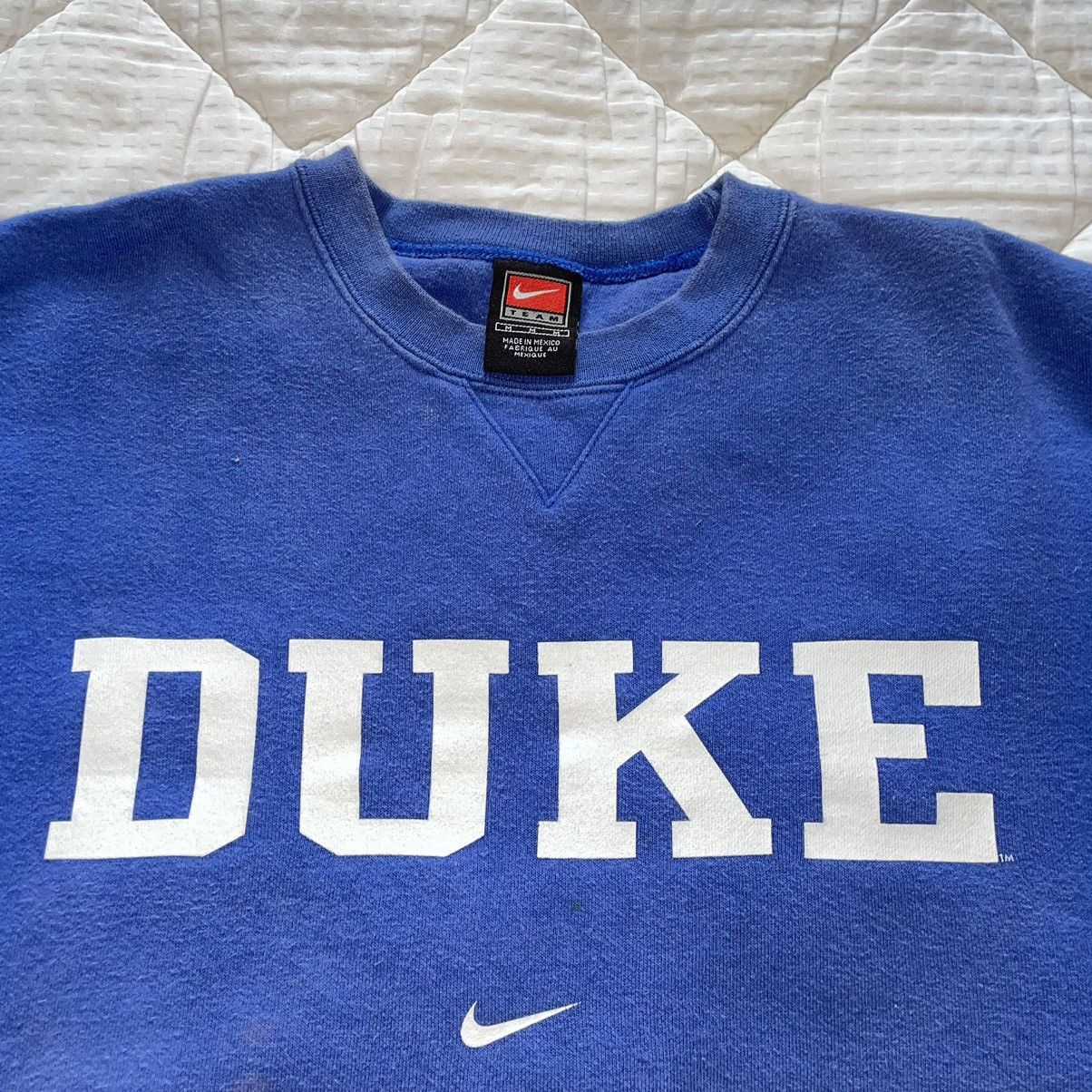 Nike Vintage Blue Duke Nike Crewneck Size US M / EU 48-50 / 2 - 4 Thumbnail