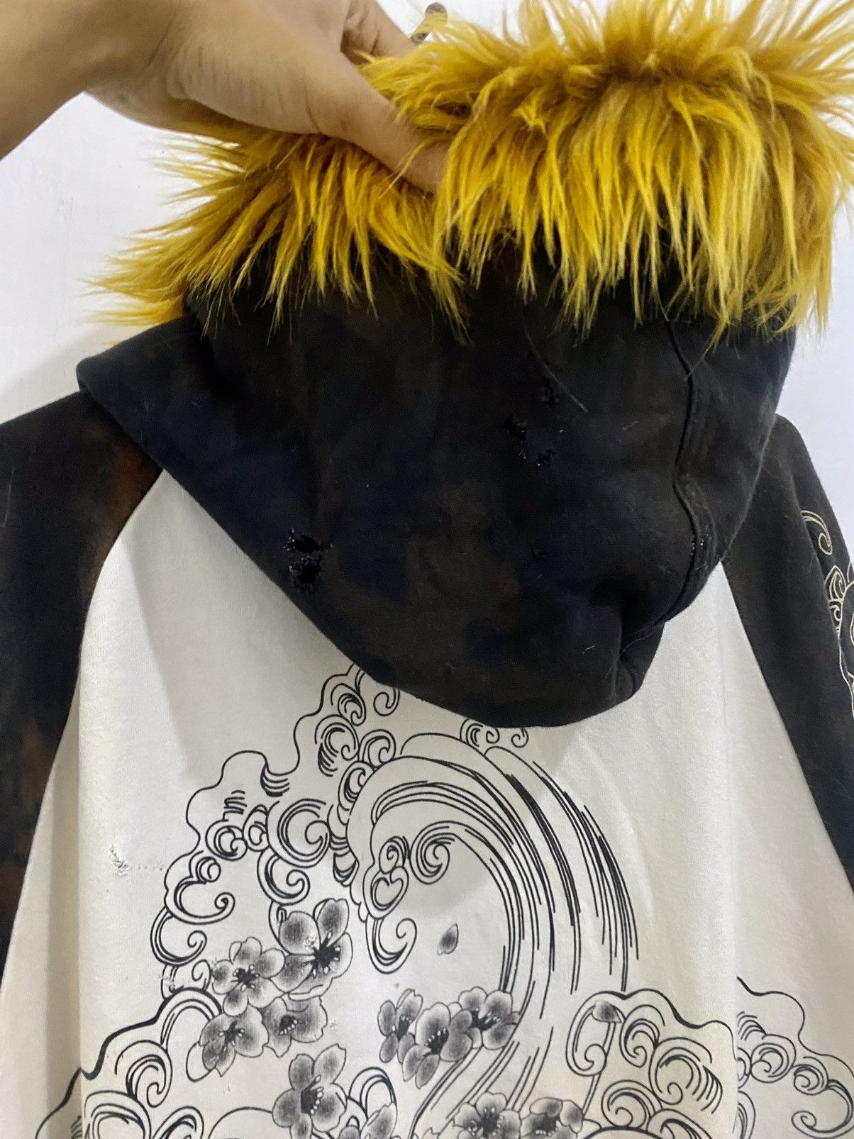 If Six Was Nine 💥Trashed💥Karakuri Tamashi Zipper Fur Hoodie LGB Style Size US XXL / EU 58 / 5 - 17 Thumbnail