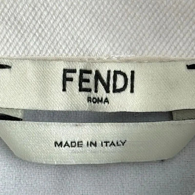 Other Fendi Blue Cotton Blend Dress for Women . Size L / US 10 / IT 46 - 4 Thumbnail