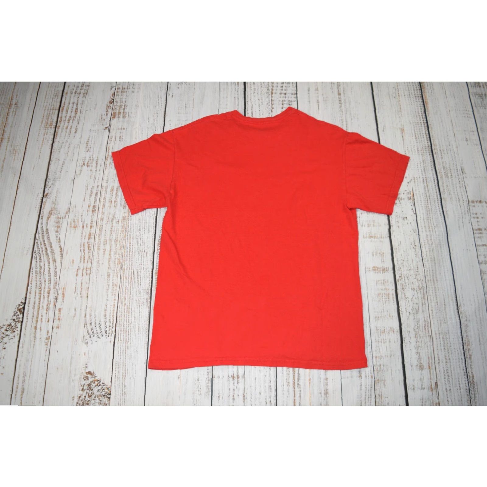 Vintage AC/DC Shirt - AC/DC Angus Young Guitar Tee - 80s Rock Live Nation Cotton Short Sleeve M - Red - Mens Medium Size US M / EU 48-50 / 2 - 5 Thumbnail