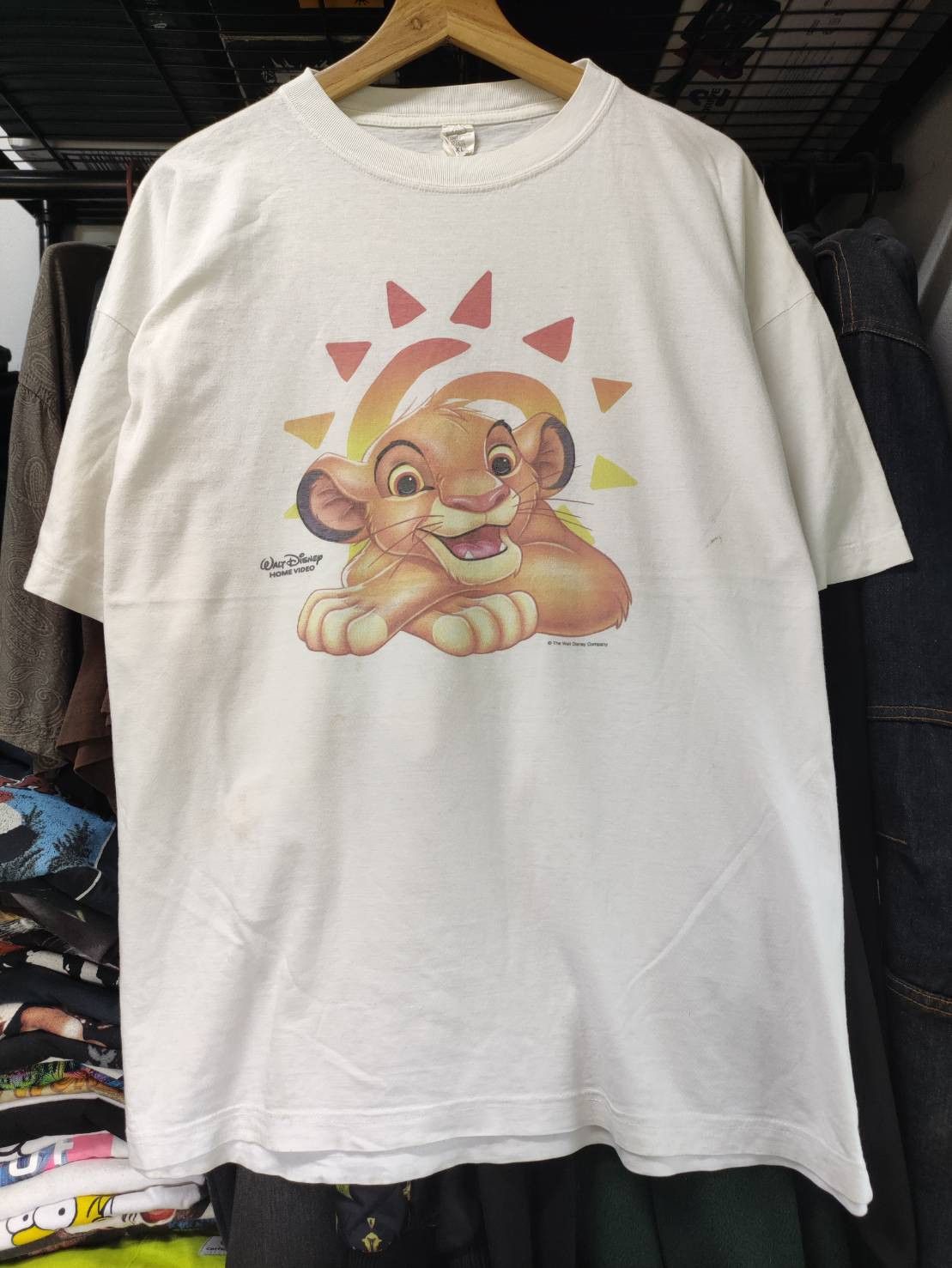 Disney Vtg 00's The Lion King "Simba" Character Promo T-Shirt Size US XL / EU 56 / 4 - 2 Thumbnail