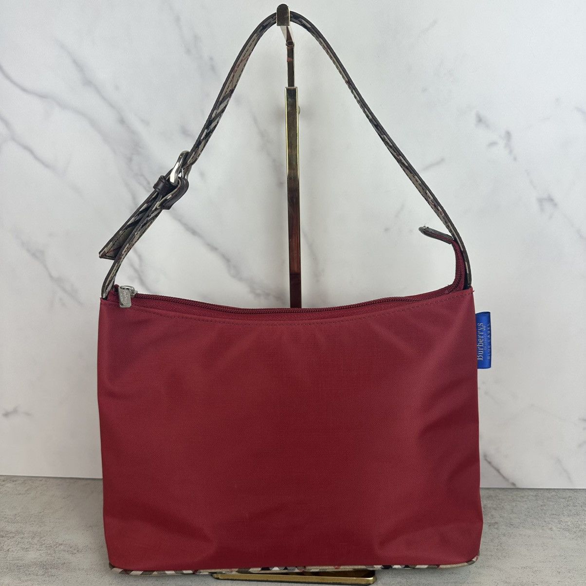 Burberry Burberry Blue Label Red Nylon Pochette Size ONE SIZE - 4 Thumbnail