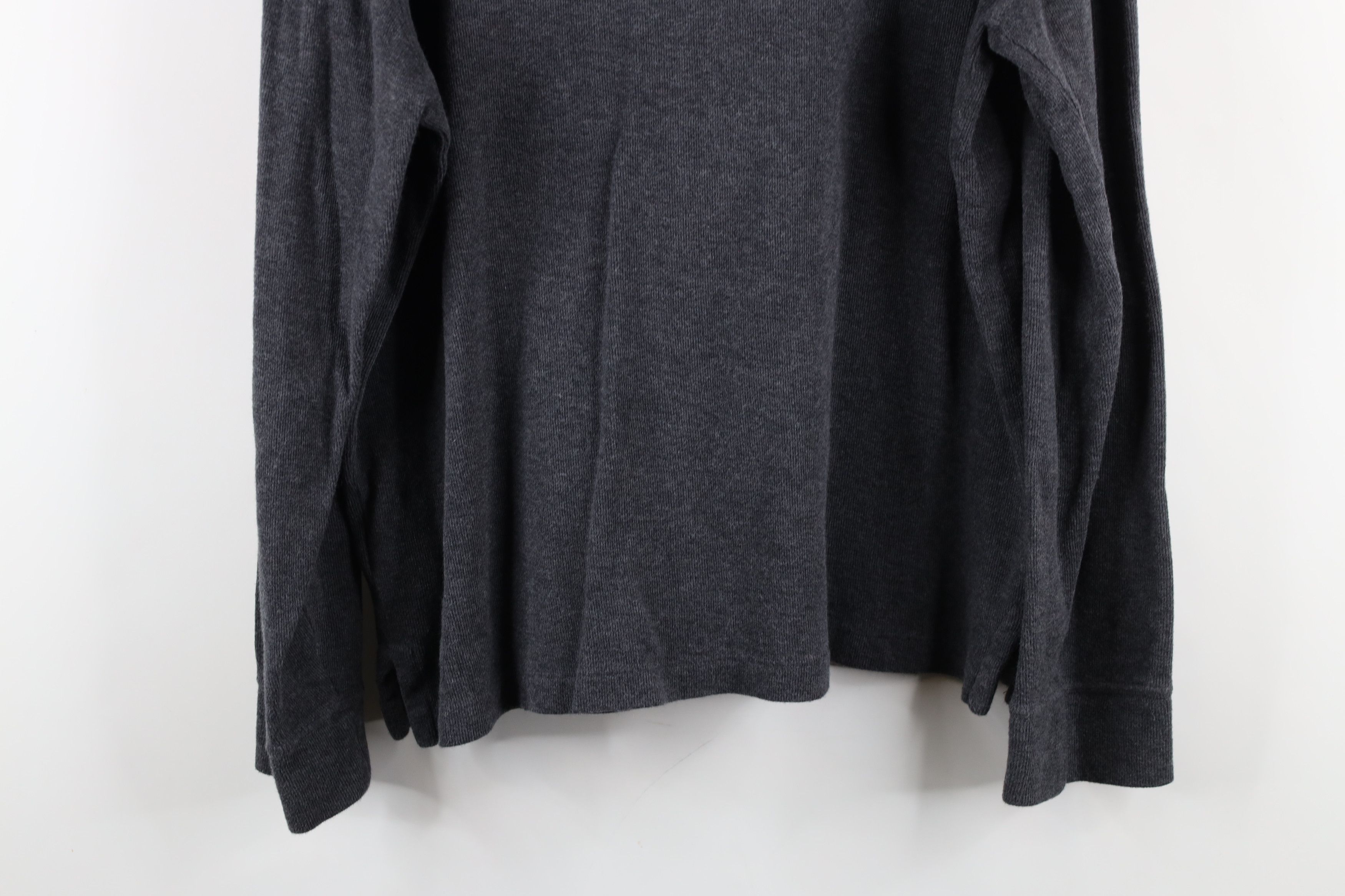 Ralph Lauren × Vintage Vintage Ralph Lauren Ribbed Knit Half Zip Sweater Gray Size US M / EU 48-50 / 2 - 13 Thumbnail