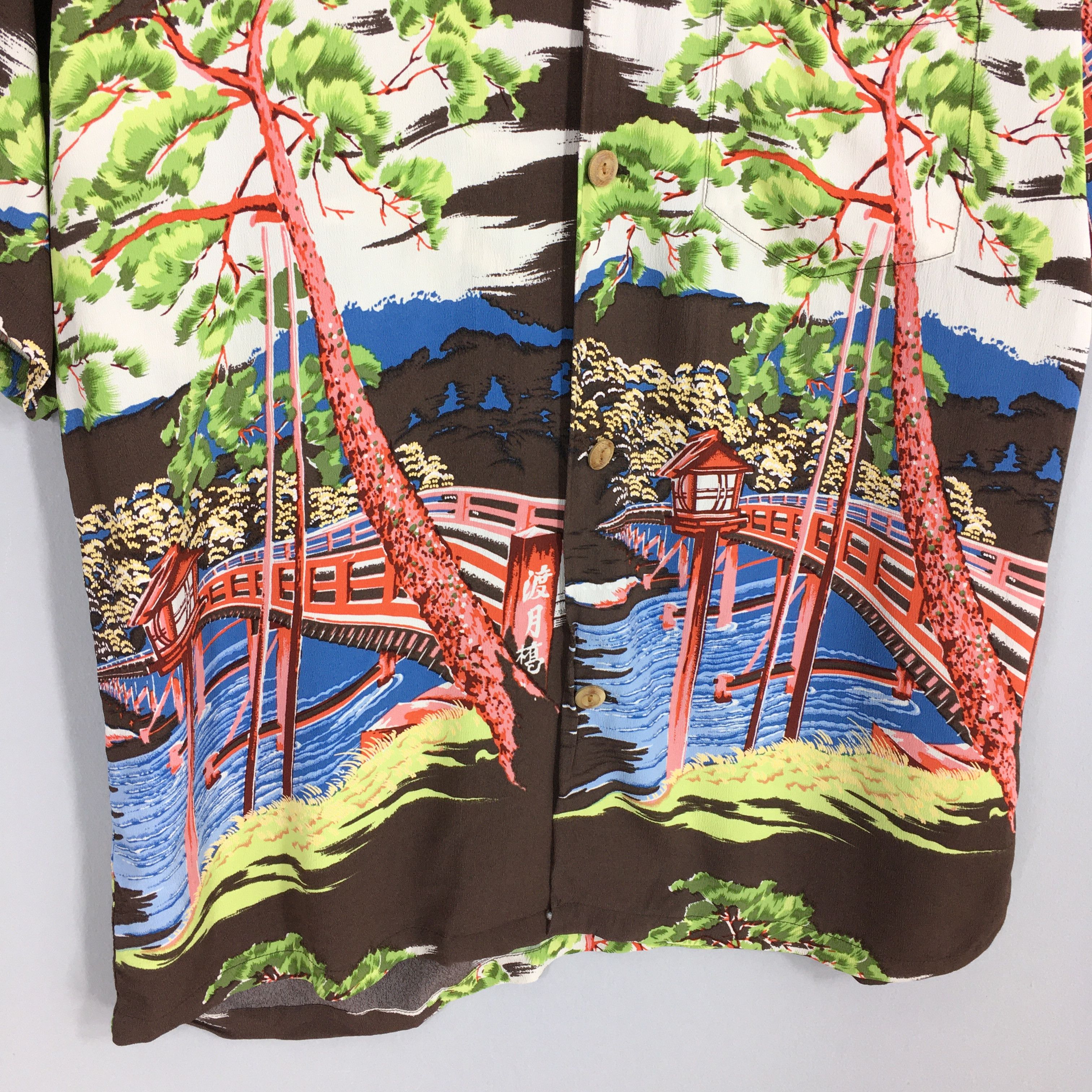 Sun Surf Sun Surf Hawaii Japanese Culture Sakura Rayon Shirt Medium Size US M / EU 48-50 / 2 - 4 Thumbnail