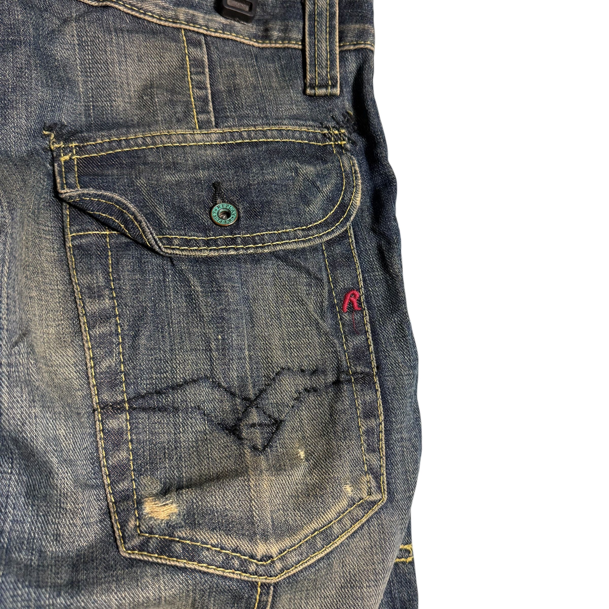 Replay 🔥RARE🔥Vintage Replay Distress Denim Jeans Made in Rumania Size US 32 / EU 48 - 8 Thumbnail