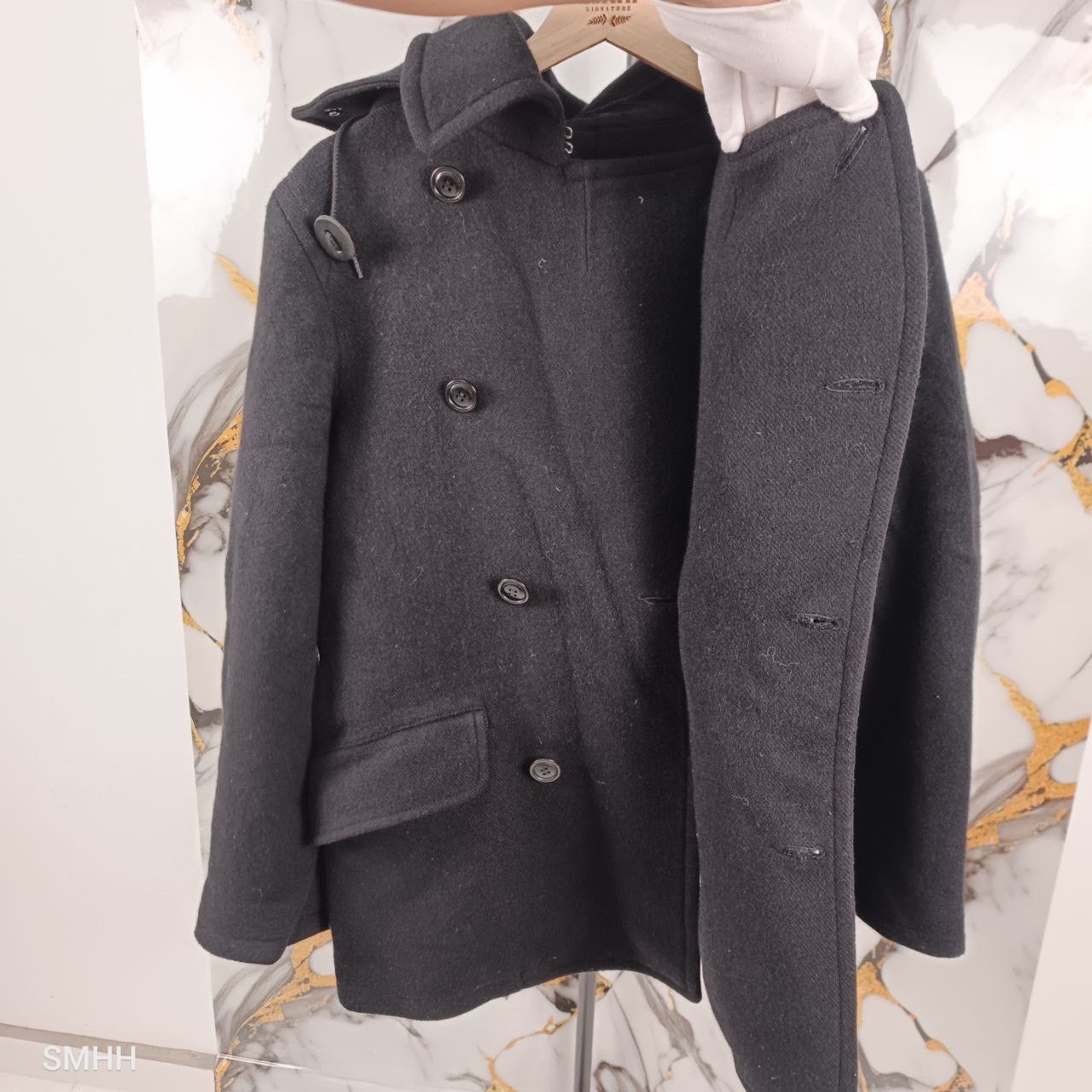 Cabane de Zucca Archive Hooded Jacket (M) Deep Navy Blue