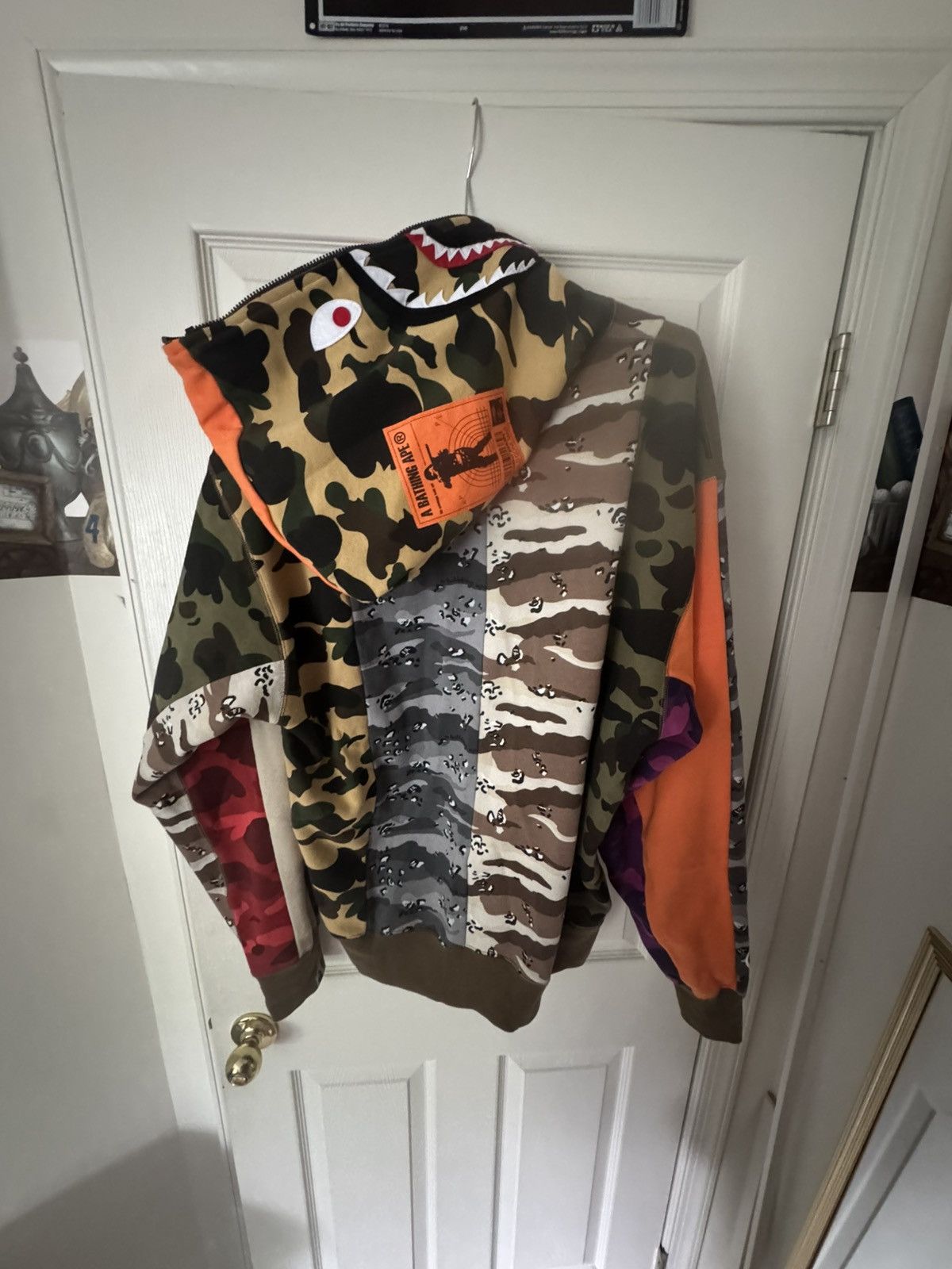 Bape Crazy Camo Mad Shark Relaxed Full Zip Hoodie Size US XXL / EU 58 / 5 - 2 Thumbnail