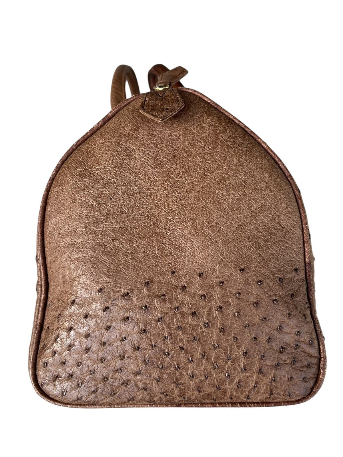 Leather Vintage JRA Japan Ostrich Leather Boston Bag Size ONE SIZE - 12 Thumbnail