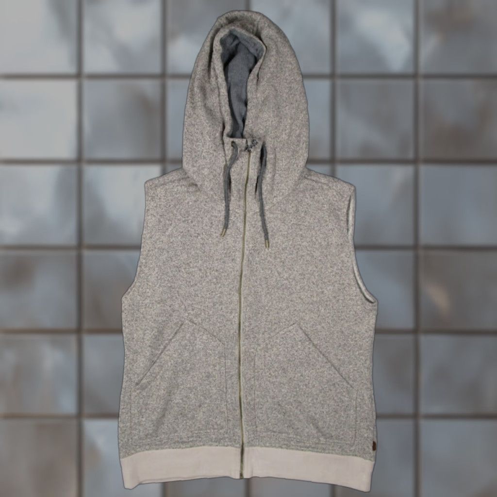 Burton Burton Vest Mens XL Heathered Beige Hoodie Full Zip Fleece Pockets Size US XL / EU 56 / 4 - 1 Thumbnail