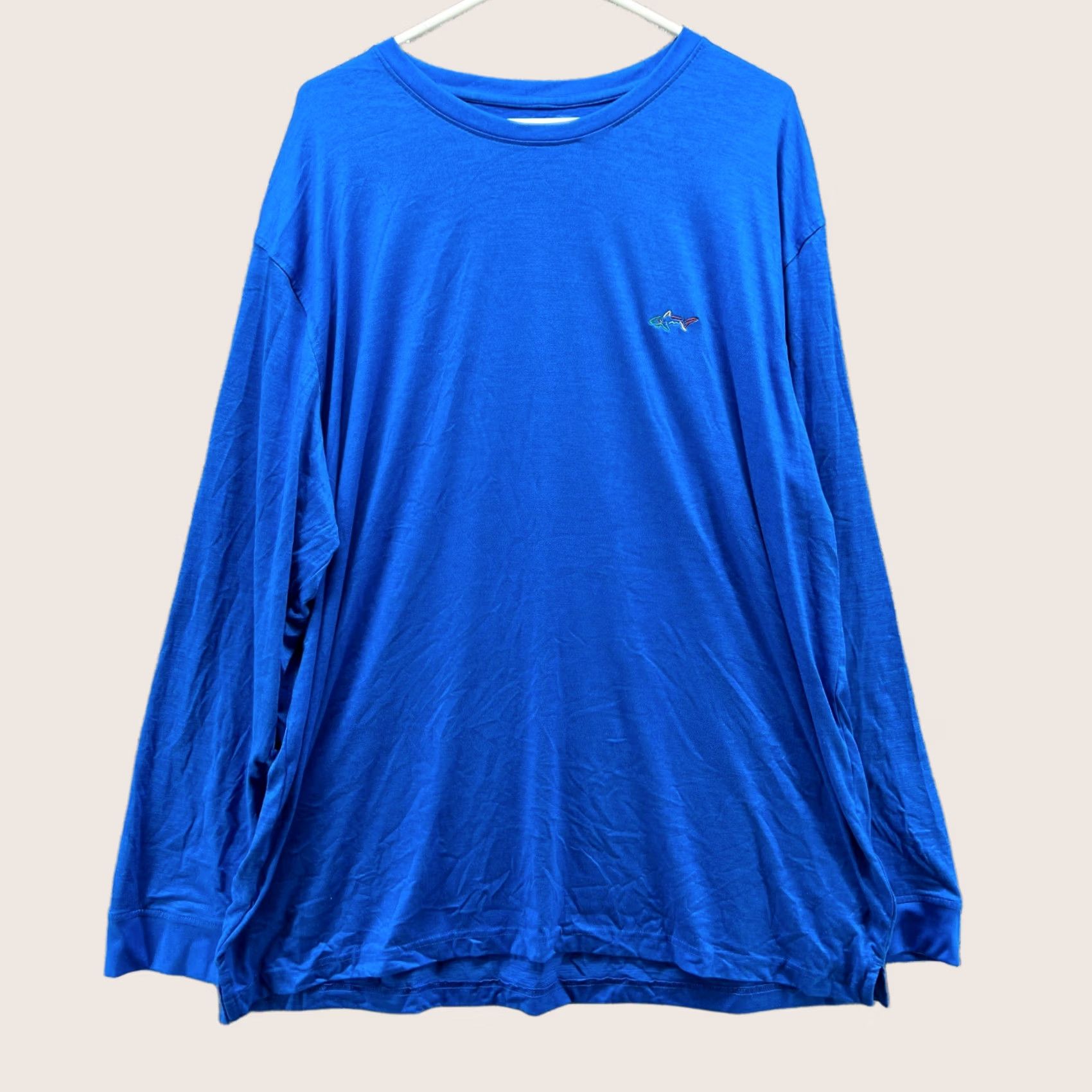 Vintage Greg Norman Shirt Mens XXL Blue Long Sleeve Crewneck Cotton Texports Logo Shirt Size US XXL / EU 58 / 5 - 1 Thumbnail