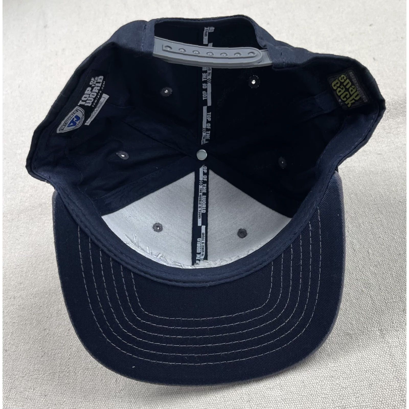 Top Of The World VINTAGE Top of the World Penn State Snapback Hat Basketball Nittany Lions One Size Blue Adjustable Mens Size US M / EU 48-50 / 2 - 6 Thumbnail