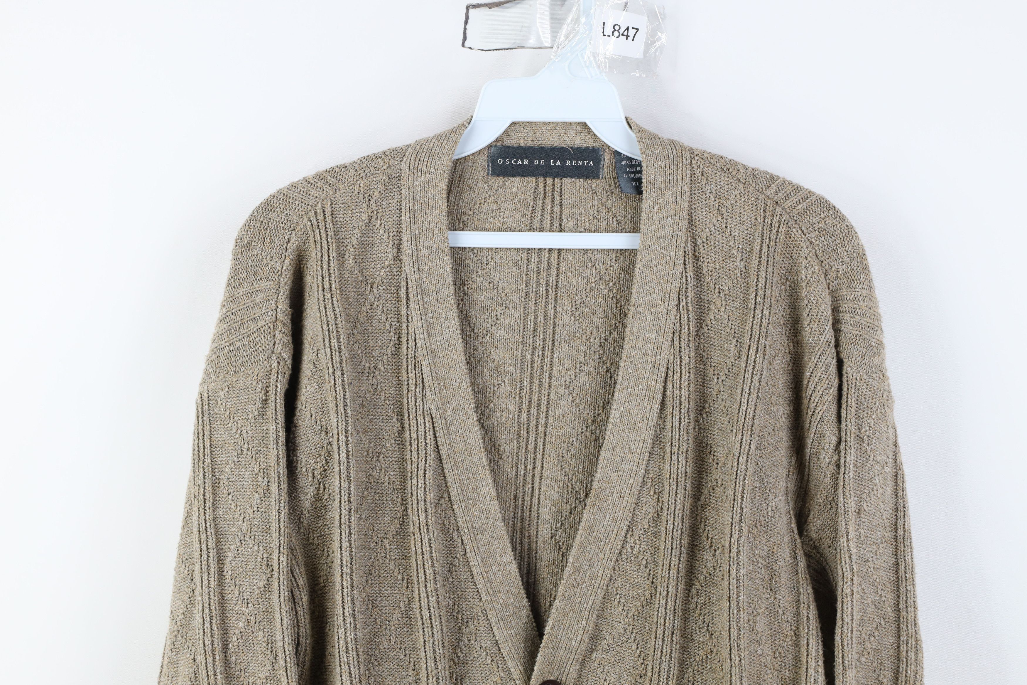 Vintage Vintage 90s Streetwear Knit Fisherman Cardigan Sweater Size US XL / EU 56 / 4 - 2 Thumbnail