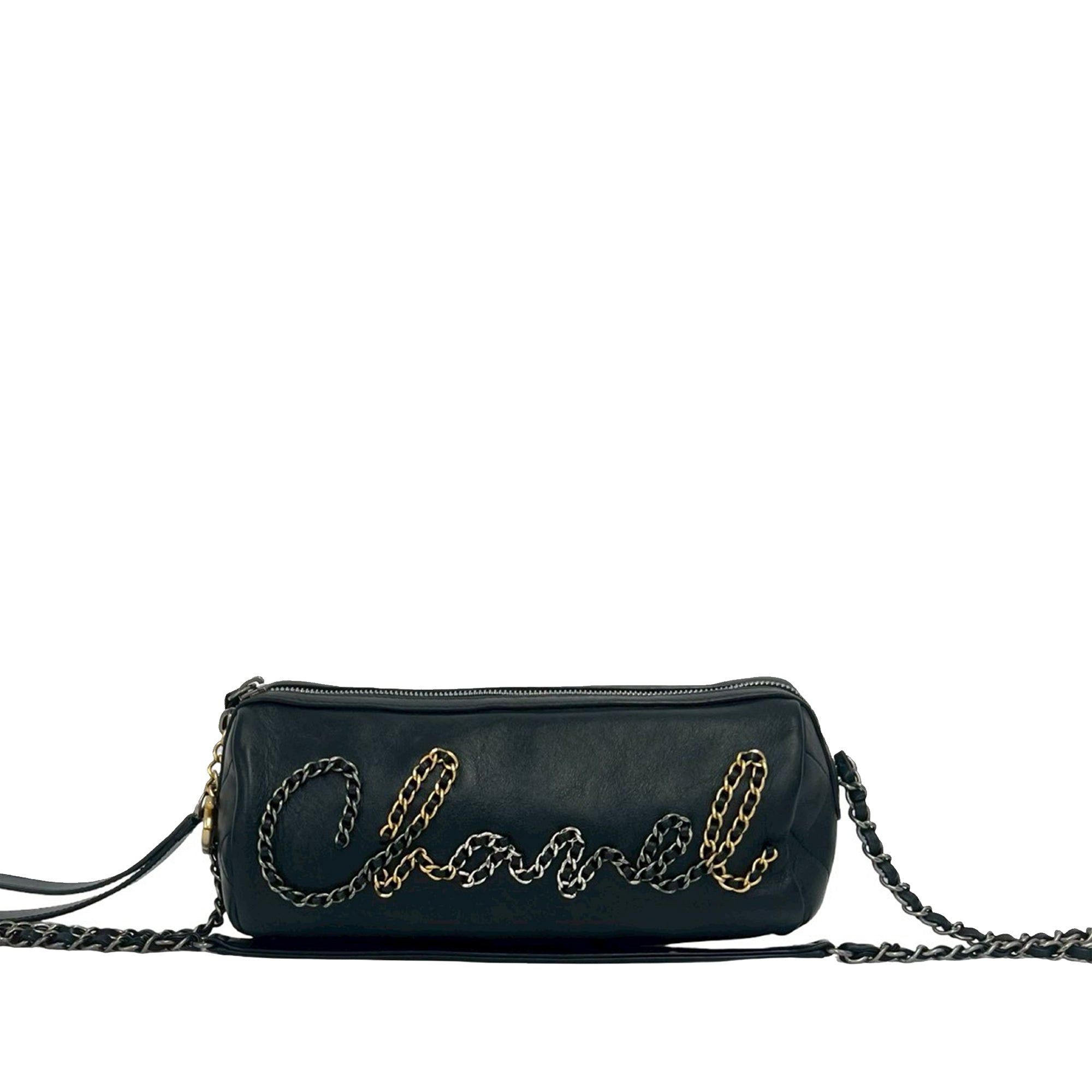 Chanel Calfskin Signature Chain Signe Bowling Bag Size ONE SIZE - 1 Thumbnail