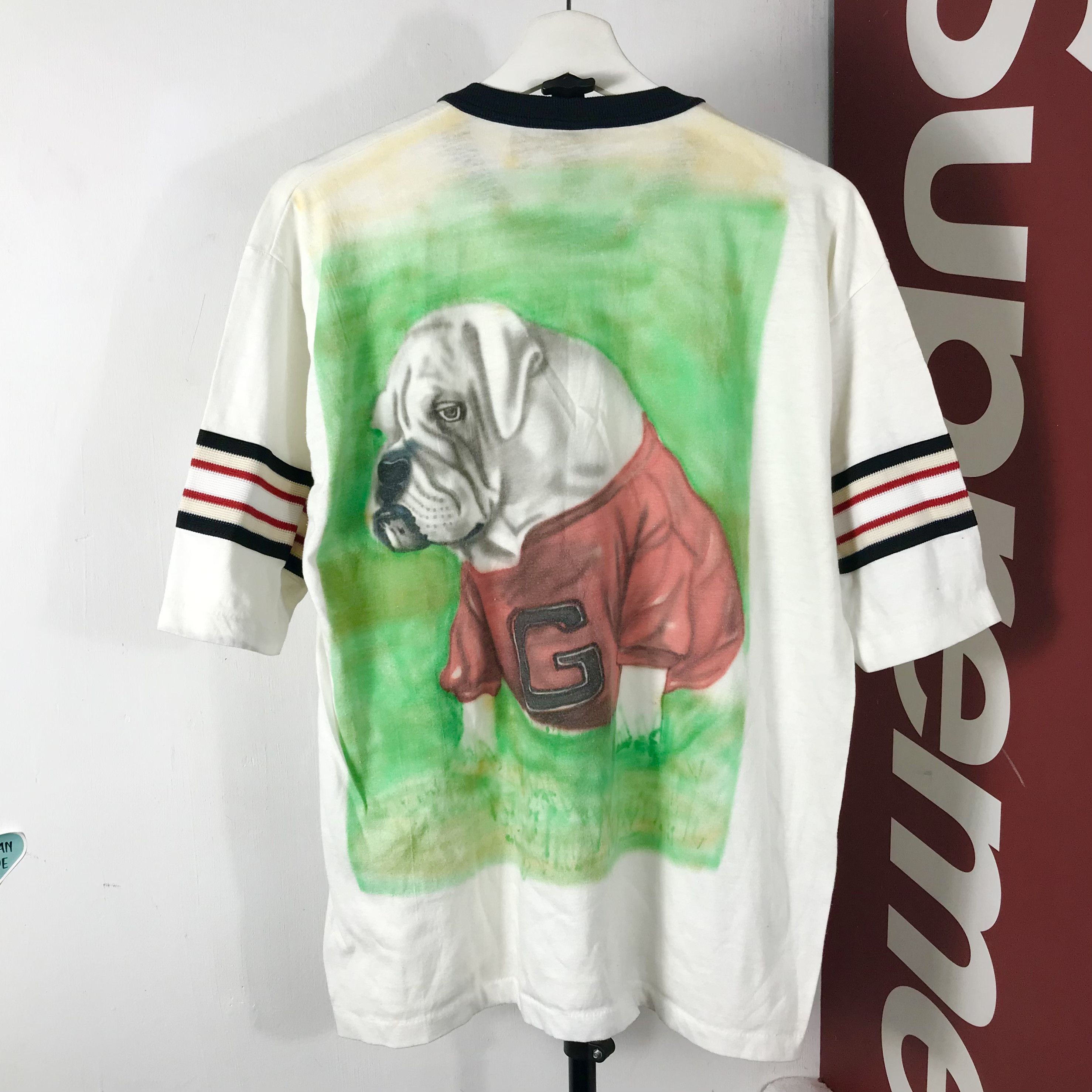Vintage Georgia UGA Bulldogs Vtg 1980s raglan shirt Size US L / EU 52-54 / 3 - 1 Thumbnail