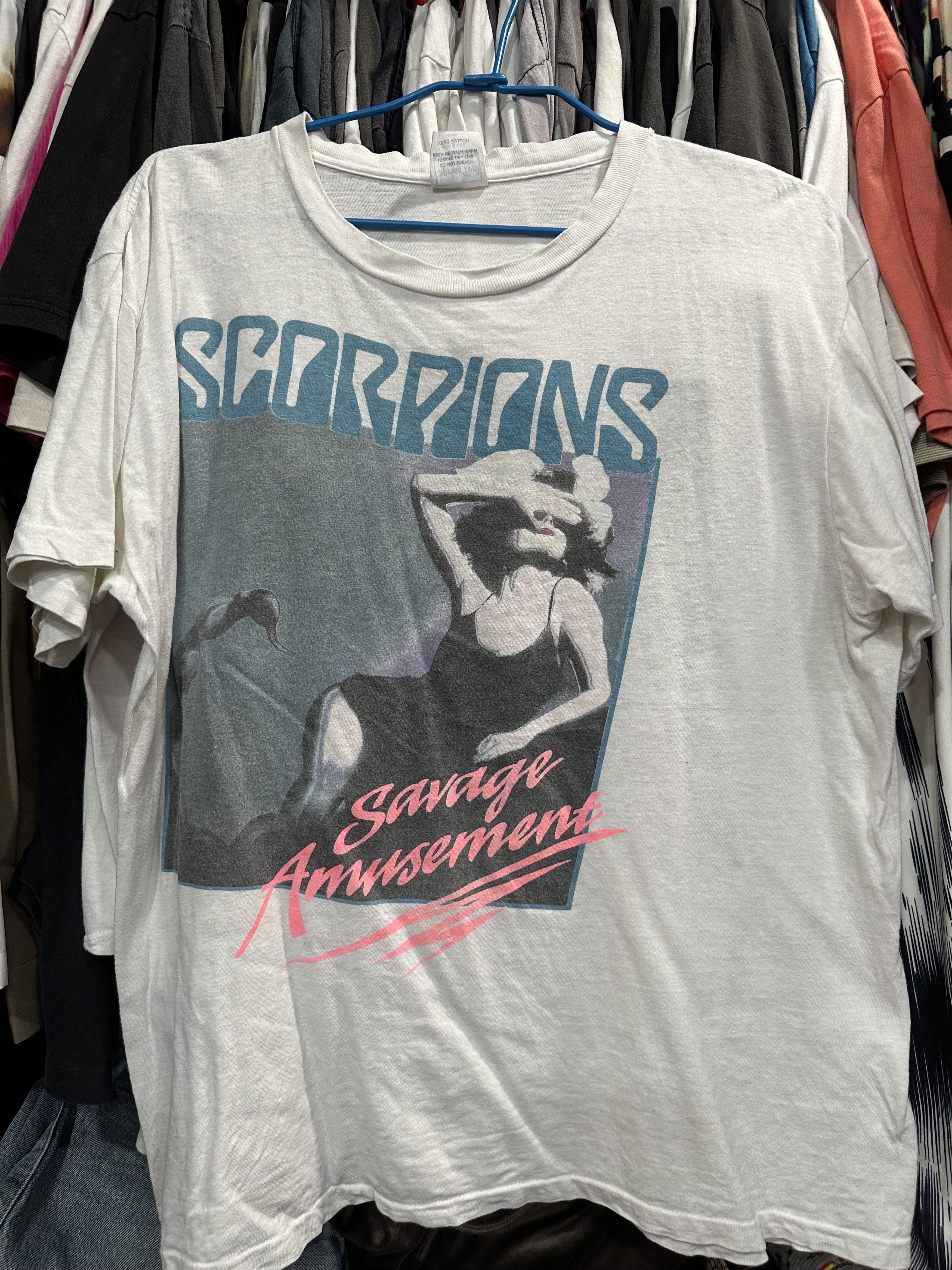Band Tees VINTAGE 1988 SCORPION SAVAGE AMUSEMENT TOUR T-SHIRT Size US L / EU 52-54 / 3 - 1 Thumbnail