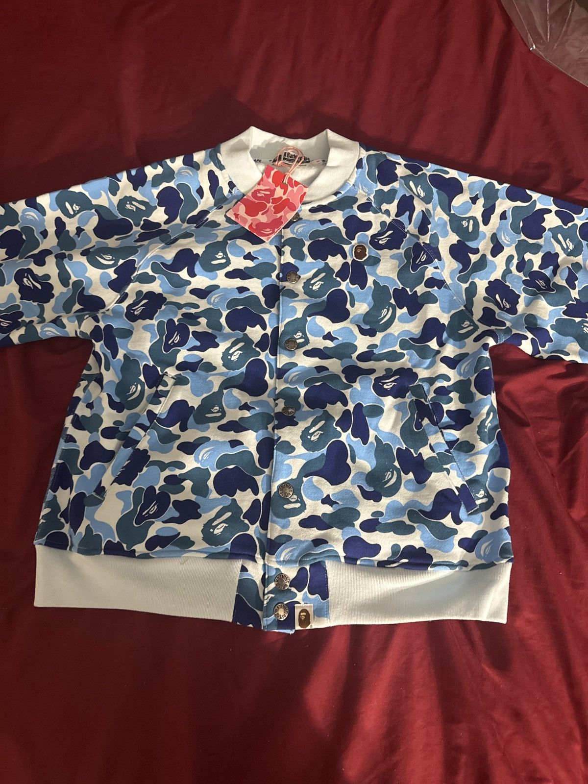 Bape ABC CAMO SWEAT VARSITY JACKET LADIES Size M / US 6-8 / IT 42-44 - 2 Thumbnail