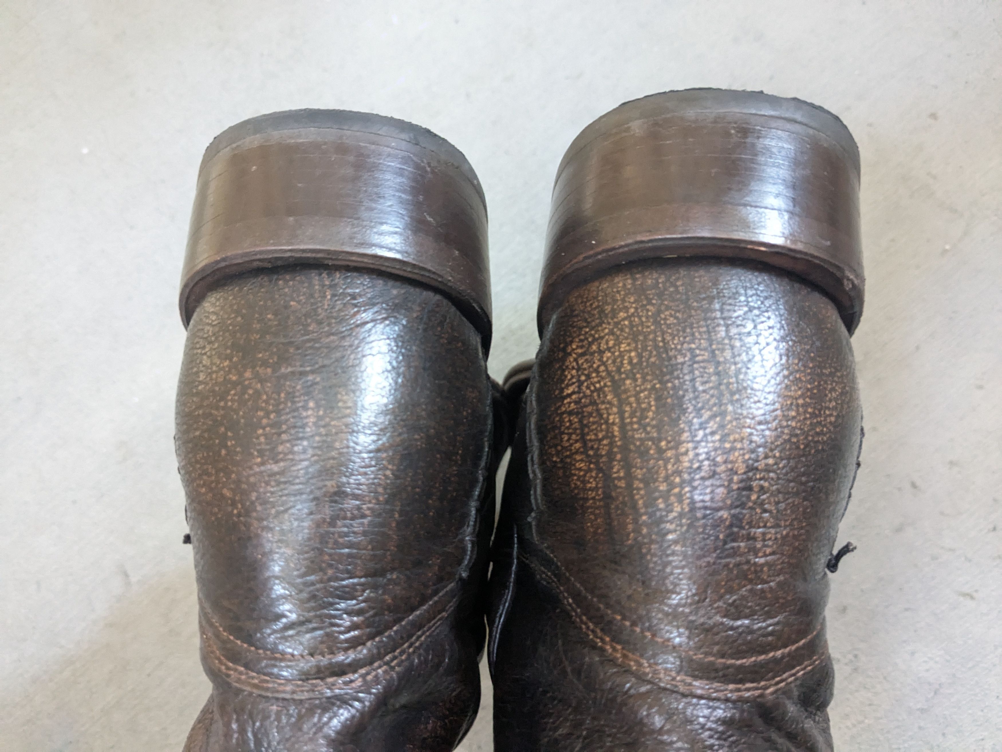 Genuine Leather Texanos Cowboy Boots 10 Brown Leather Mexico Pointed Toe Size US 10 / EU 43 - 14 Thumbnail