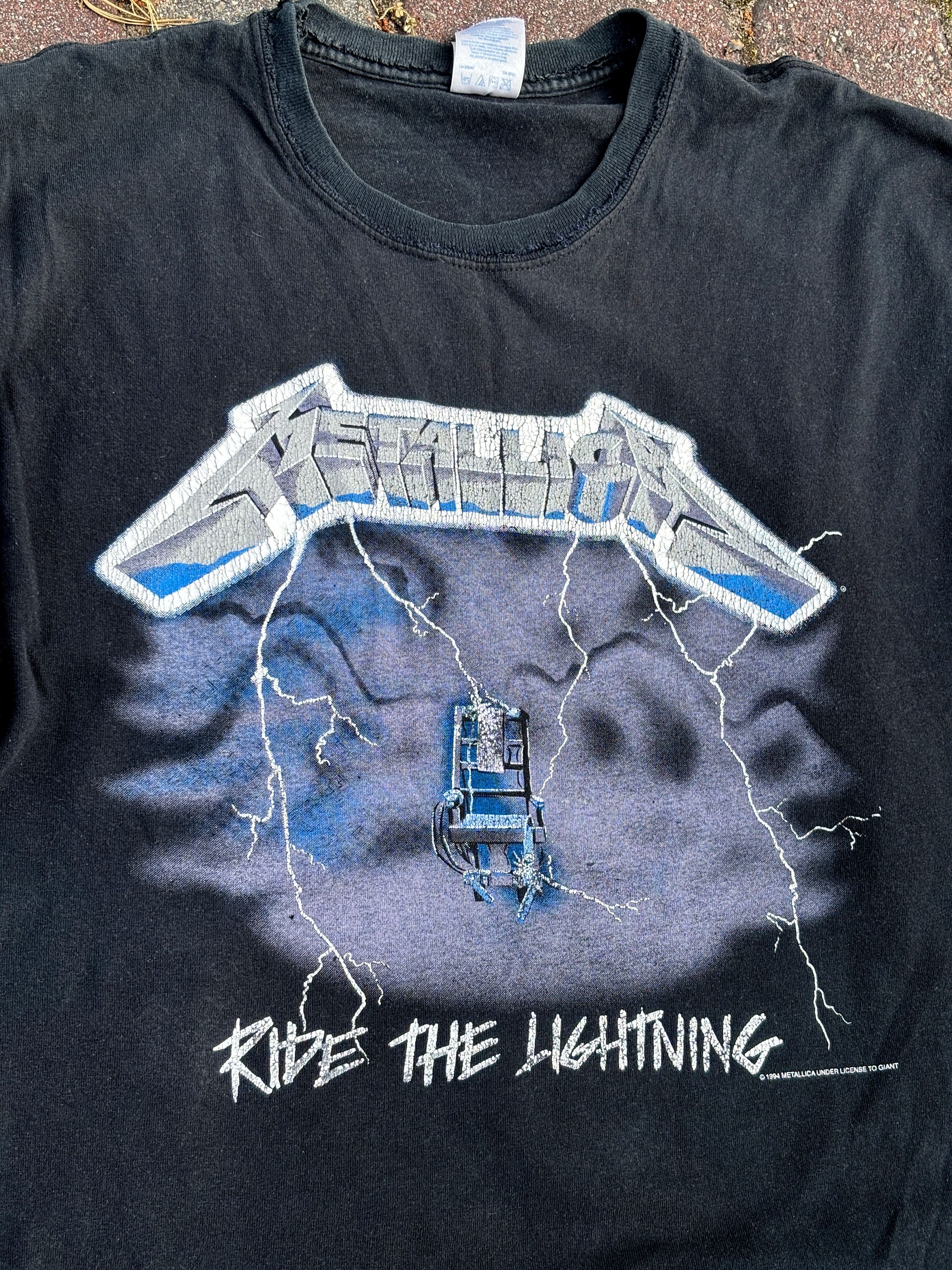 🔥 VINTAGE 1994 METALLICA RIDE THE LIGHTNING GOSLING