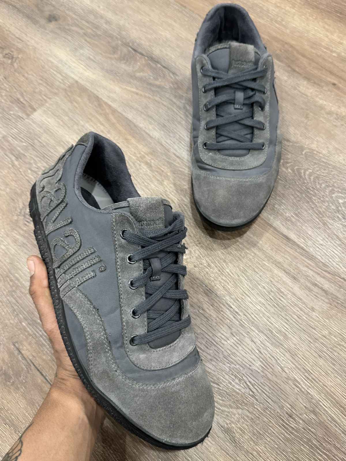 Just Cavalli Just Cavali Vintage low cut leather trainers Size US 10 / EU 43 - 8 Thumbnail
