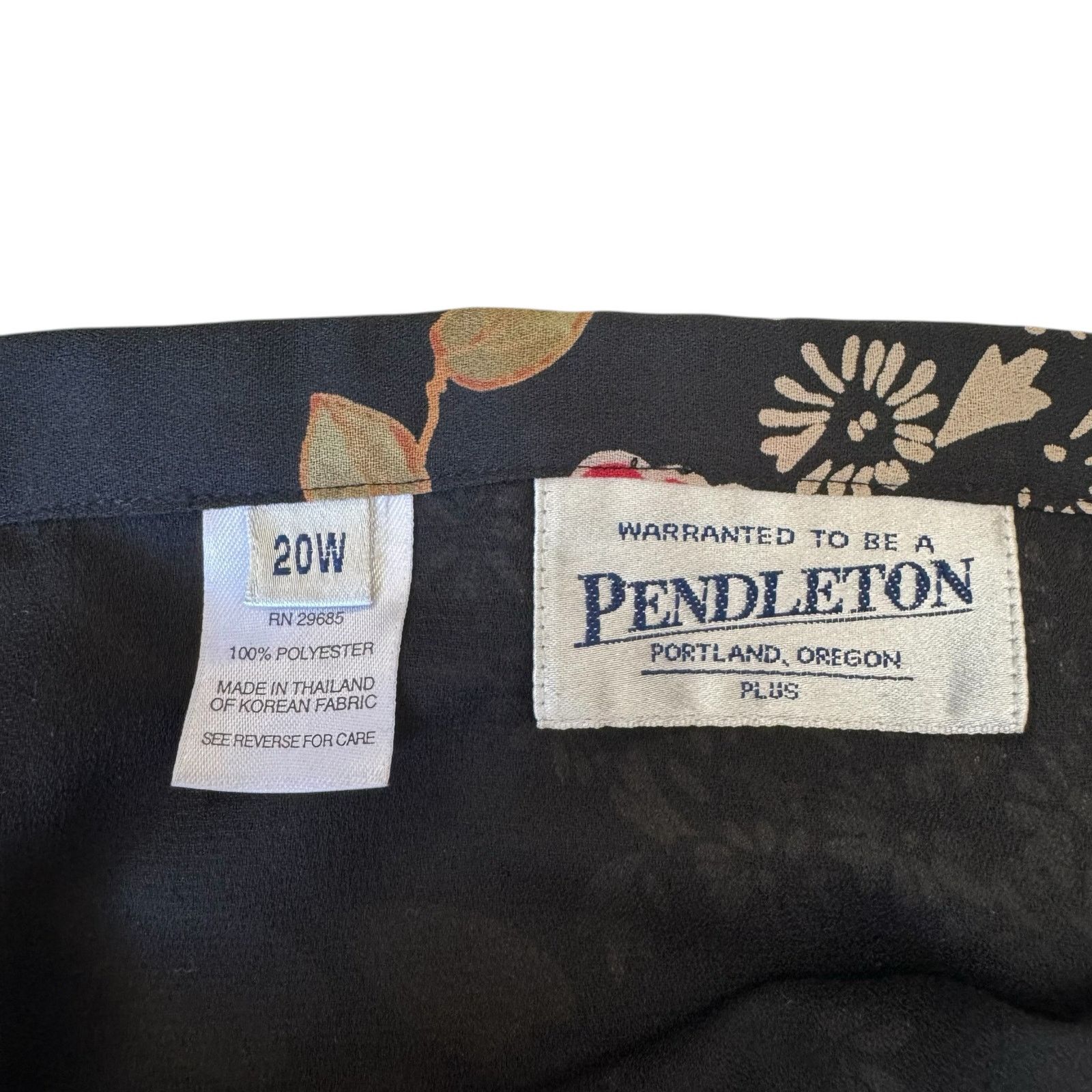 Pendleton PENDLETON Dark Floral Lined Maxi Skirt Size 20W Plus Size 42" / US 20 - 5 Thumbnail