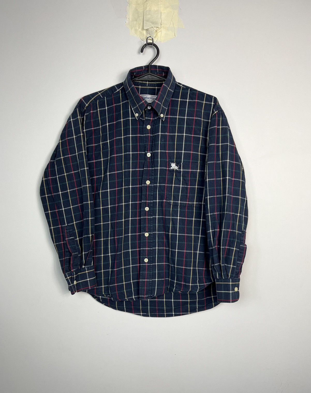Burberry × Vintage Shirt Burberry Vintage 90’s Small Logo Burberrys Size M / US 6-8 / IT 42-44 - 1 Thumbnail