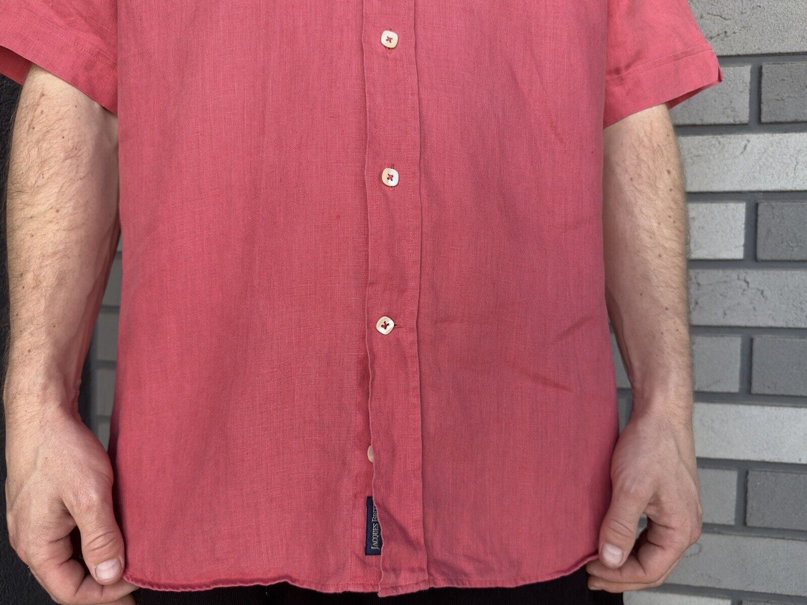 Vintage Jacques Britt 100 % Linen Shirt Mens size M Size US M / EU 48-50 / 2 - 4 Thumbnail