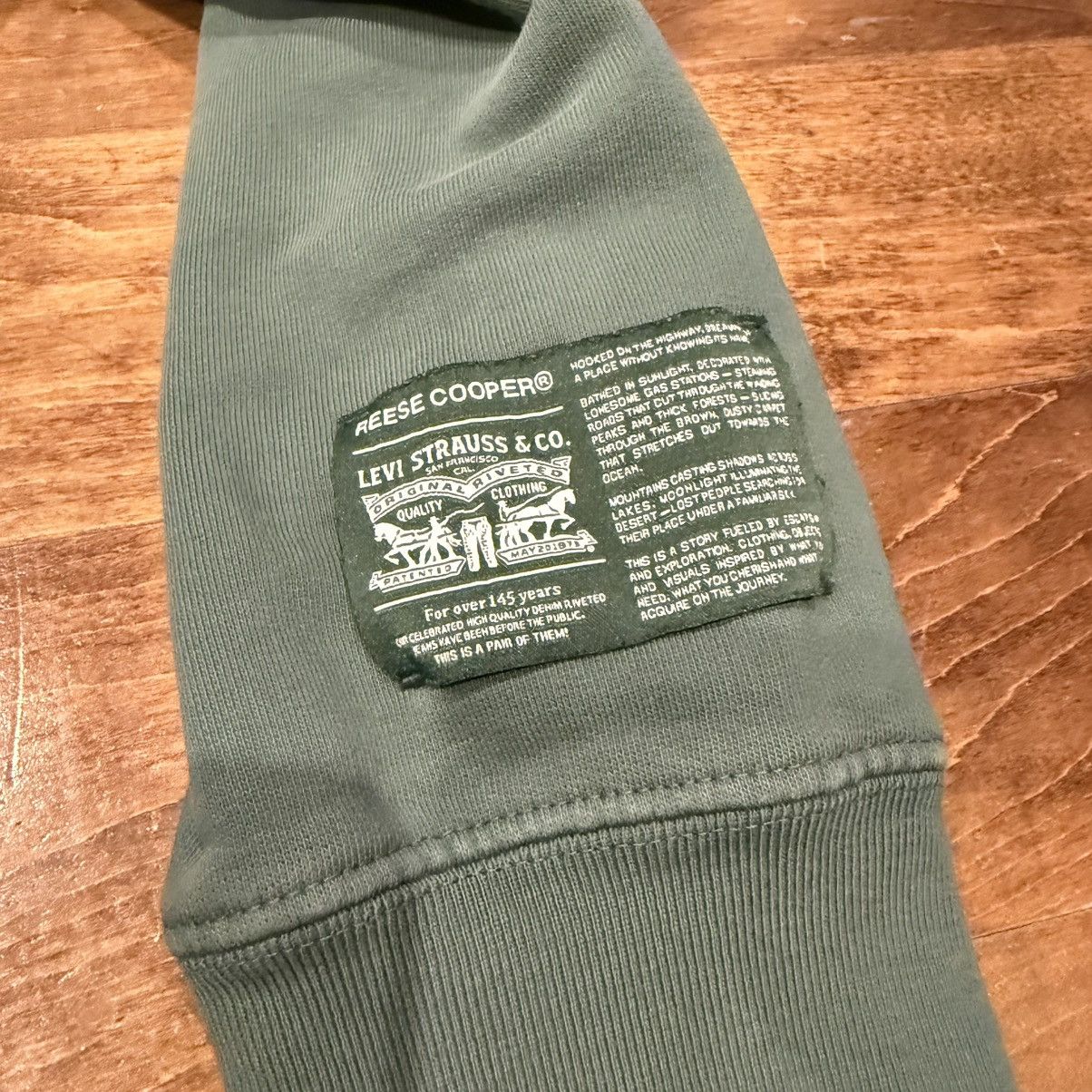 Reese Cooper Levi's x Reese Cooper Inc RSI Two Pocket Green Hoodie Size US L / EU 52-54 / 3 - 3 Thumbnail