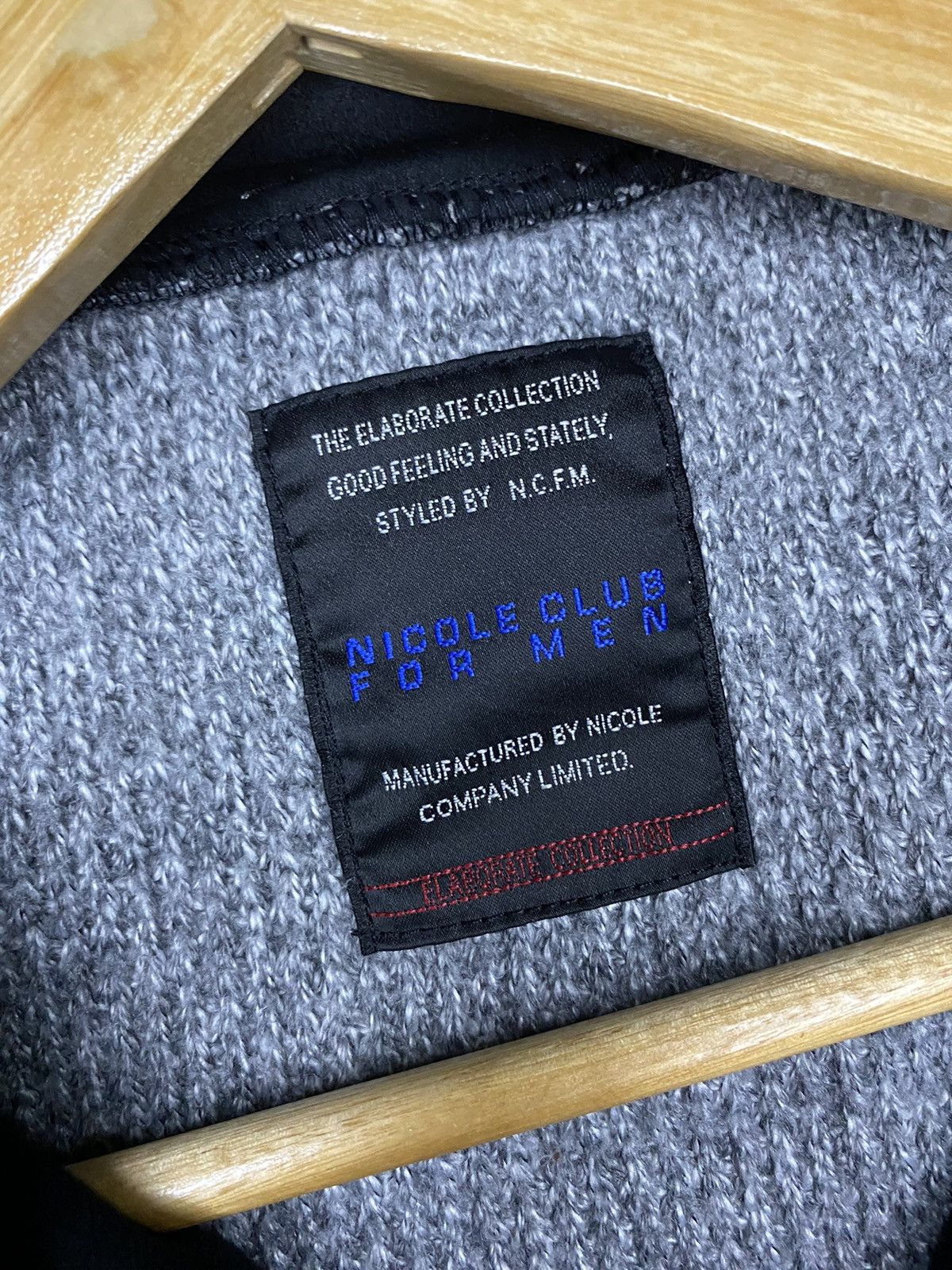 Nicole Club Nicole Club For Men Knitlook Fleece Jacket Size US L / EU 52-54 / 3 - 8 Thumbnail