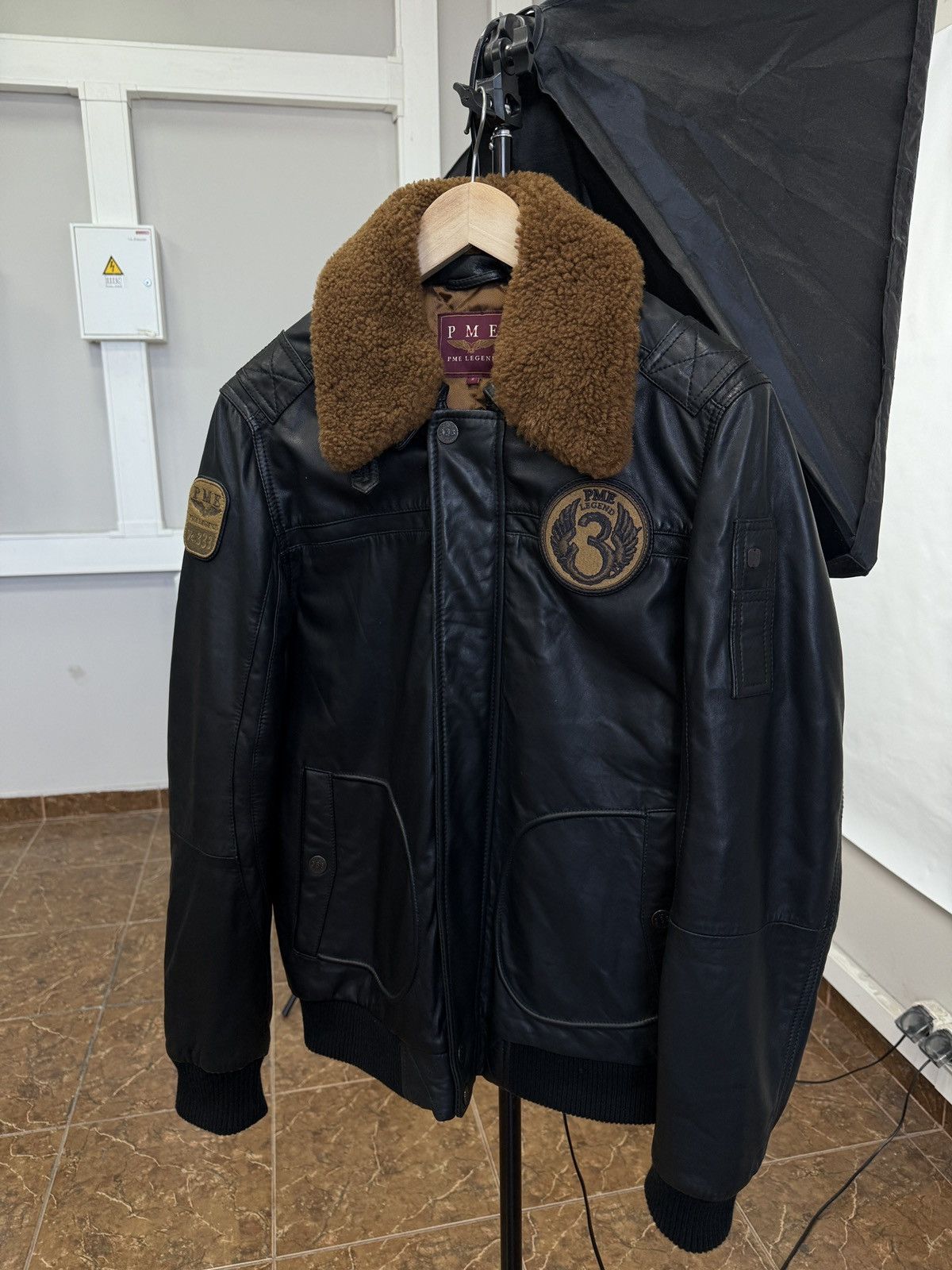 Genuine Leather 🇺🇸 PME Legend A-28 Hudson Lockheed Sheep Leather Bomber Jacke Size US S / EU 44-46 / 1 - 1 Thumbnail