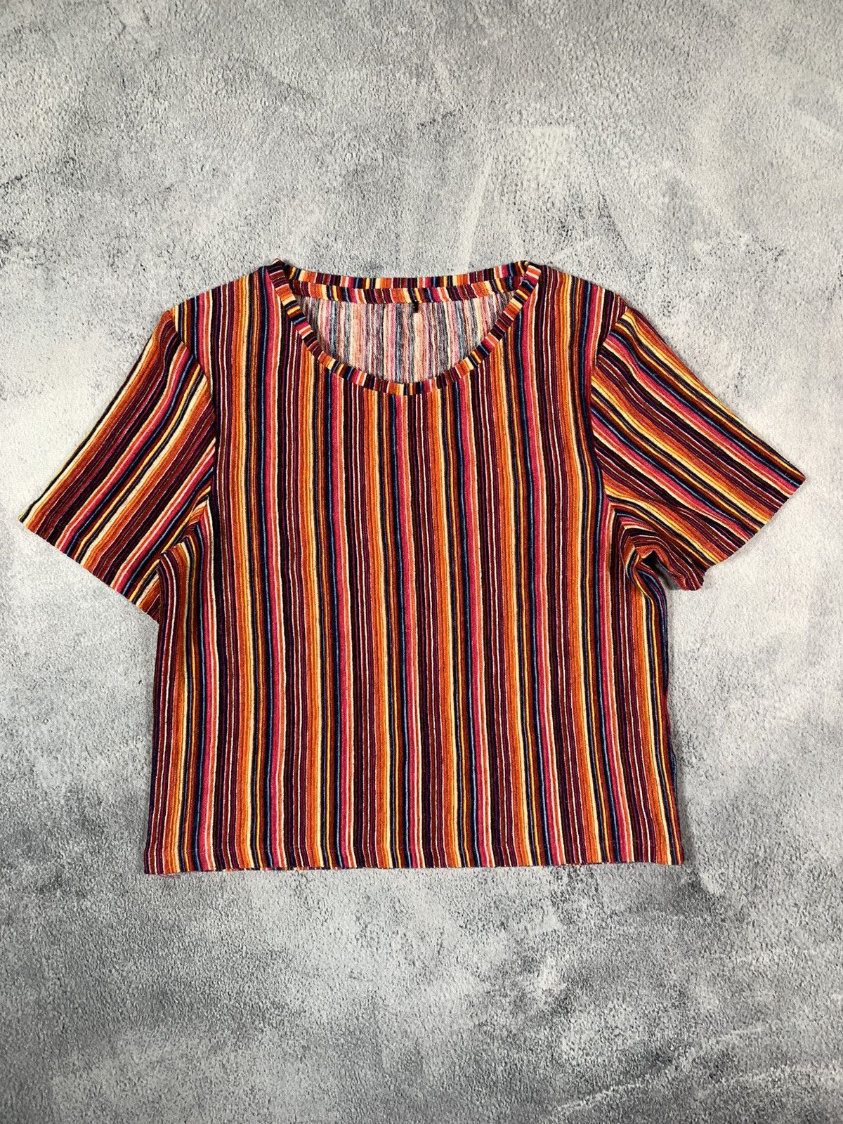 Vintage Vintage Y2K style all over striped tee Japanese size L Size L / US 10 / IT 46 - 6 Thumbnail